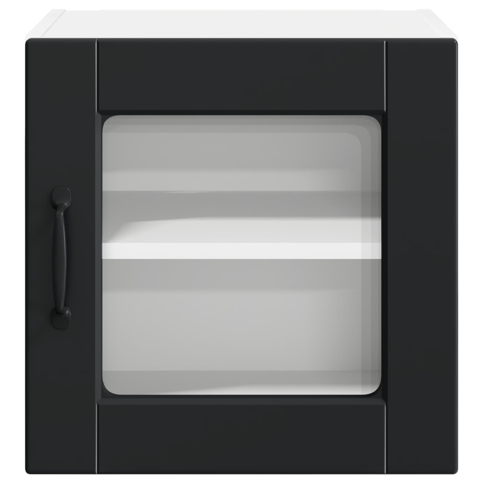 Ραφιέρα τοίχου PORTO 2 pcs Μαύρο 40 x 31 x 40 εκ.