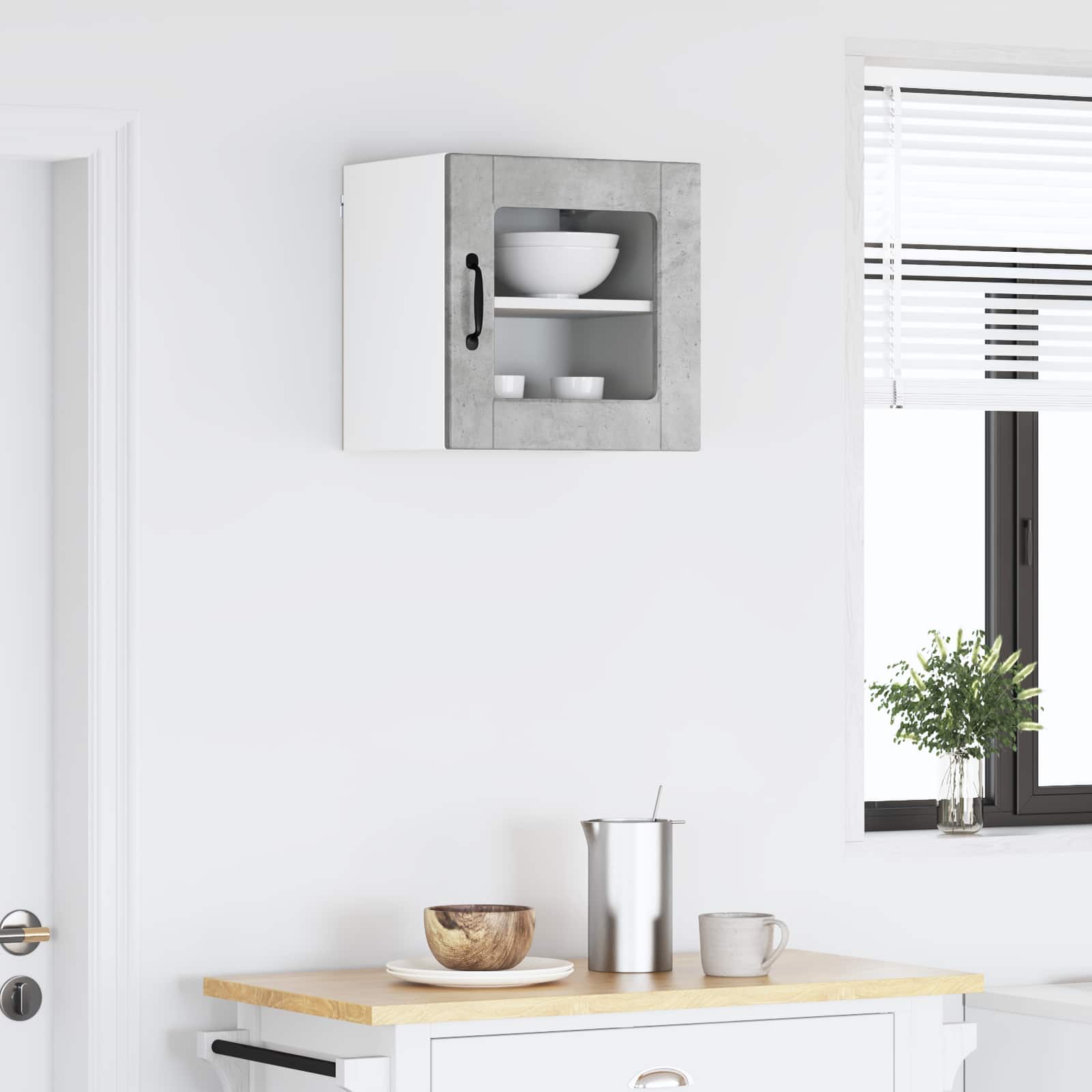 Ντουλάπα Κουζίνας με ράφι Σκυρόδεμα Γκρι 40 x 31 x 40 εκ.