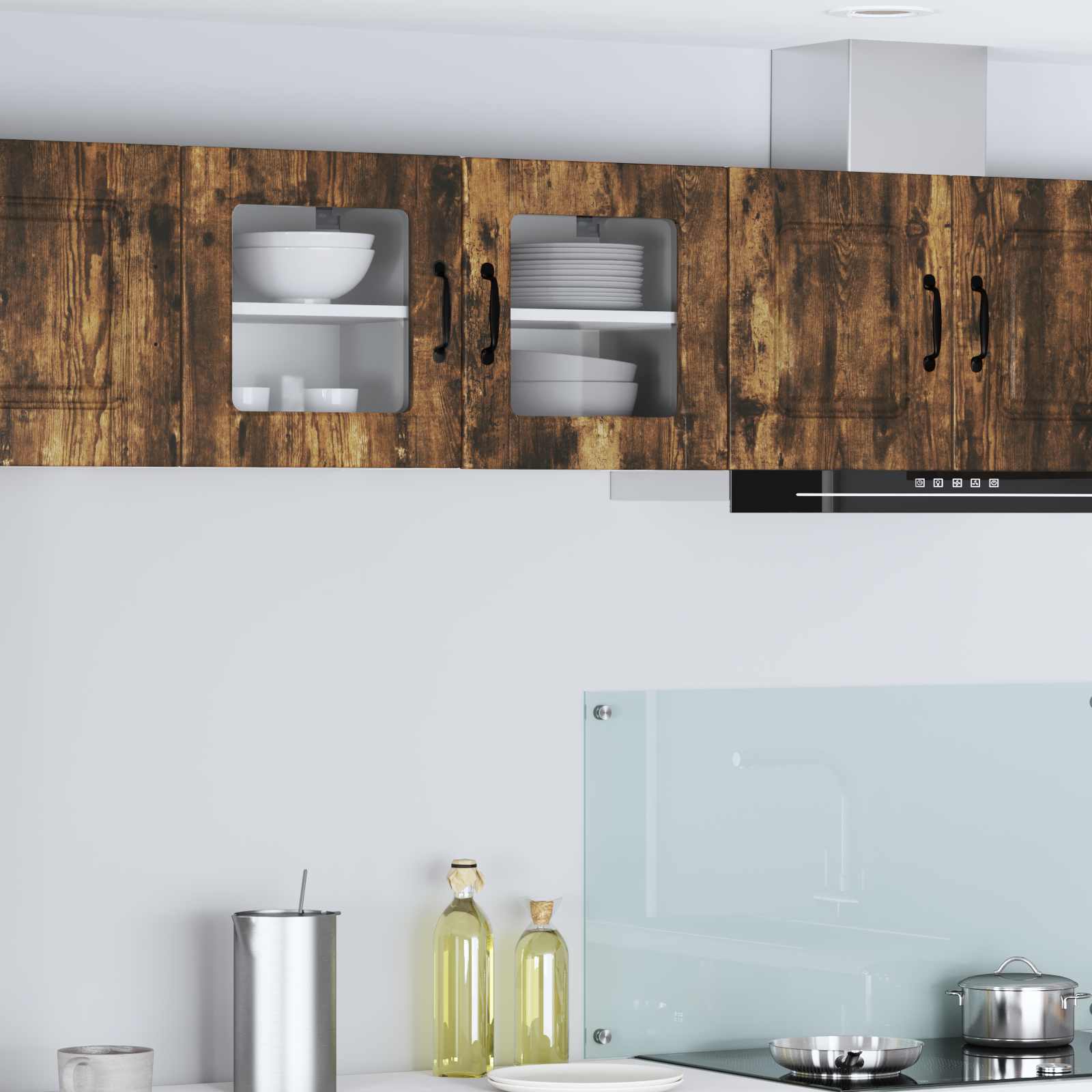 Πάνελ πλυντηρίου πιάτων 2 pcs Καπνιστό Δρύς 40 x 31 x 40 εκ.