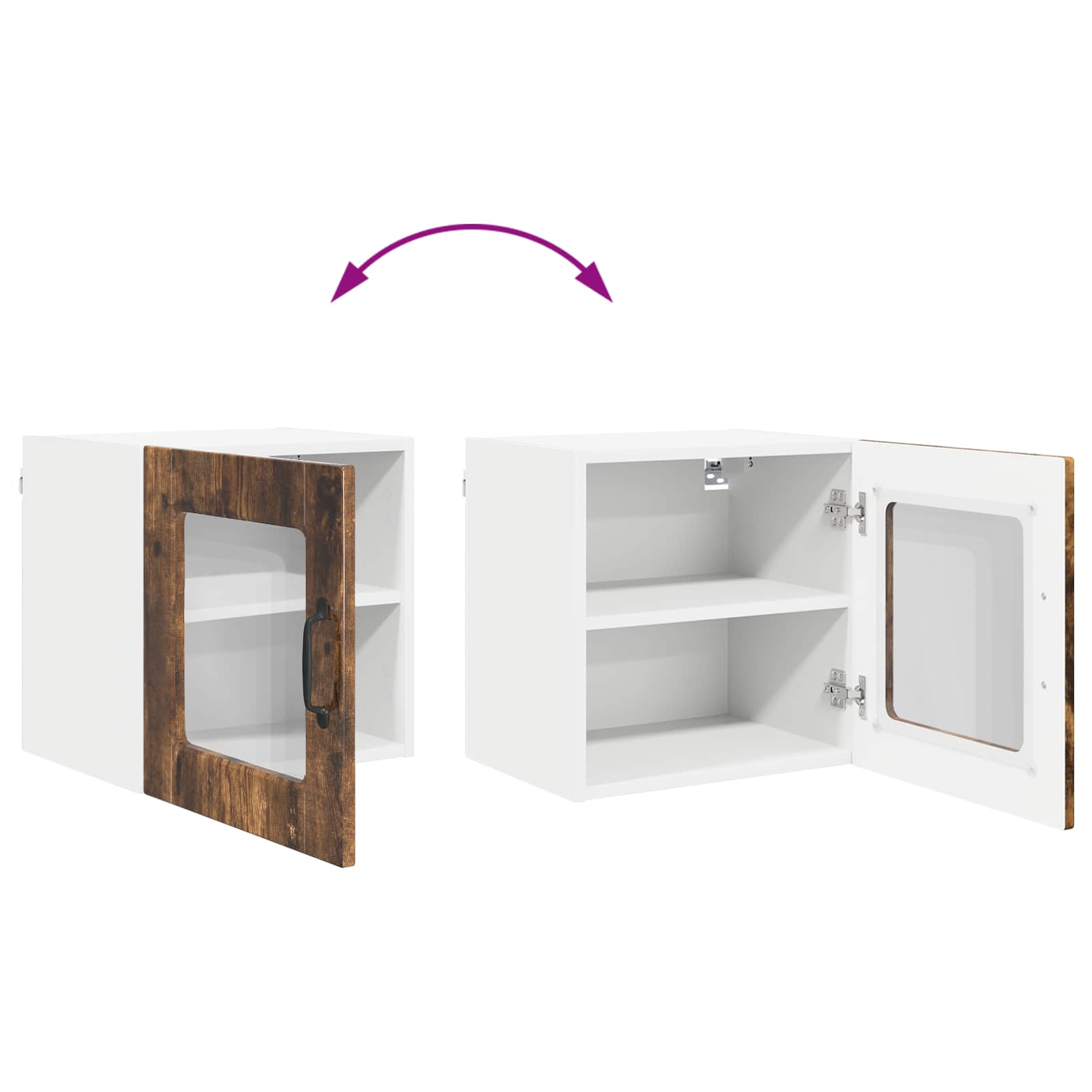 Πάνελ πλυντηρίου πιάτων 2 pcs Καπνιστό Δρύς 40 x 31 x 40 εκ.