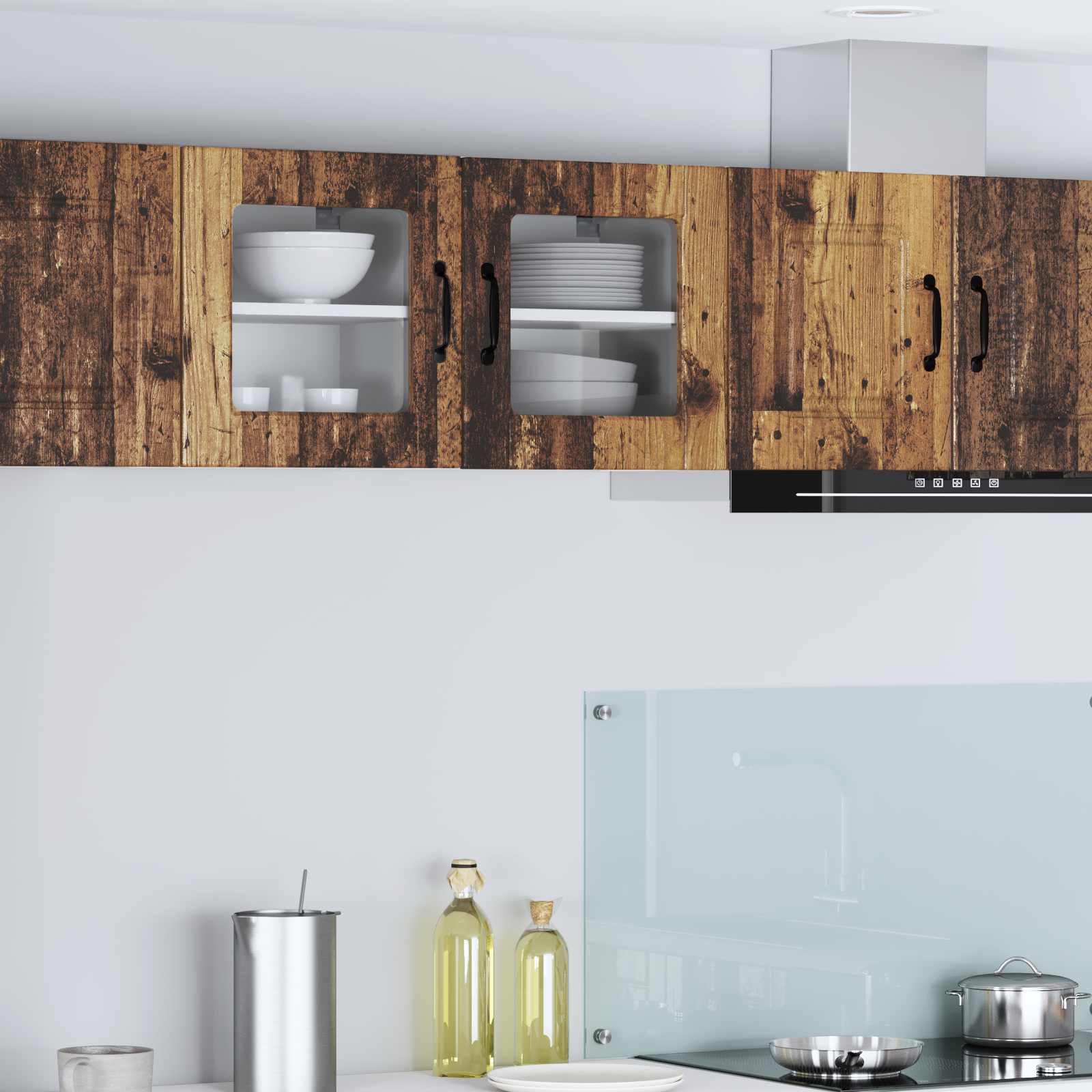 Πάνελ πλυντηρίου πιάτων με ράφι Παλιό ξύλο 40 x 31 x 40 εκ.