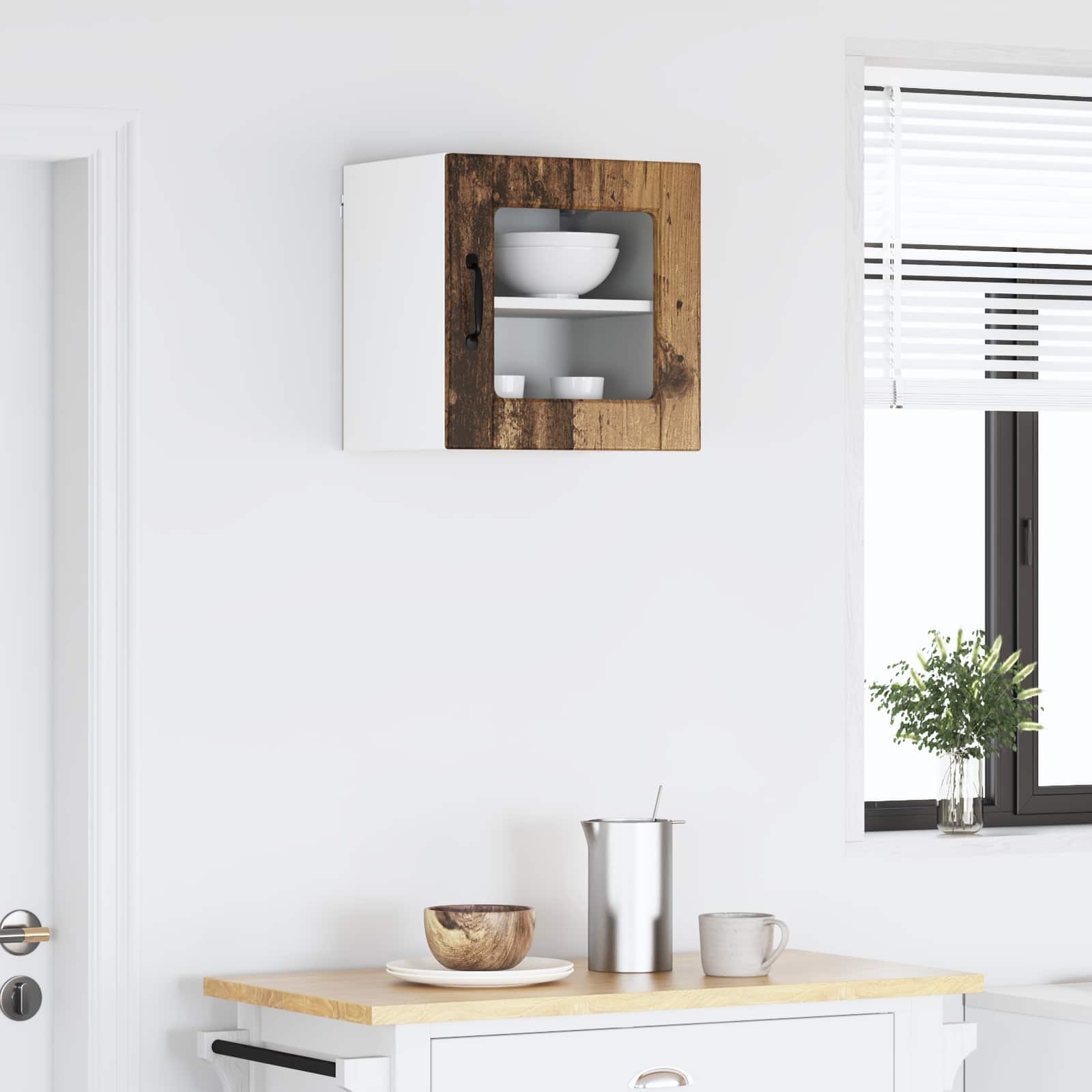 Πάνελ πλυντηρίου πιάτων με ράφι Παλιό ξύλο 40 x 31 x 40 εκ.