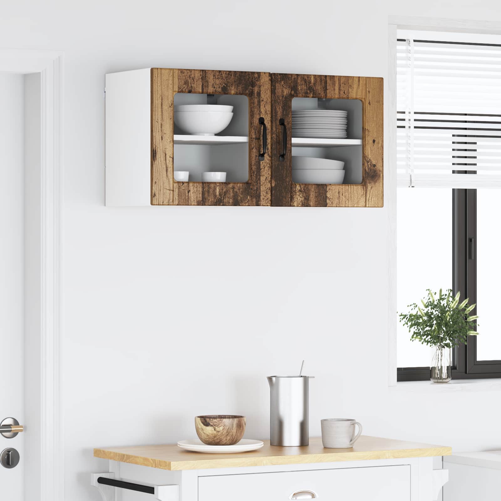 Πάνελ πλυντηρίου πιάτων 2 pcs Παλιό ξύλο 40 x 31 x 40 εκ.