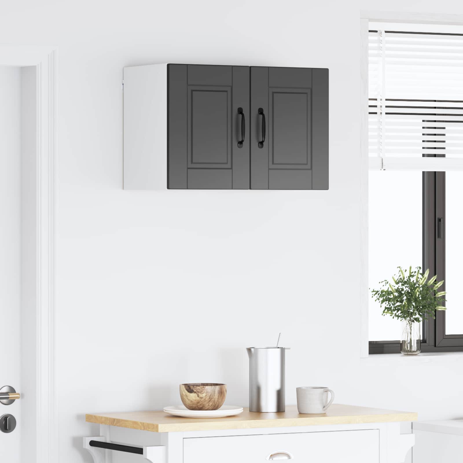 Πάνελ πλυντηρίου πιάτων με ράφι 2 pcs Μαύρο 30 x 31 x 40 εκ.