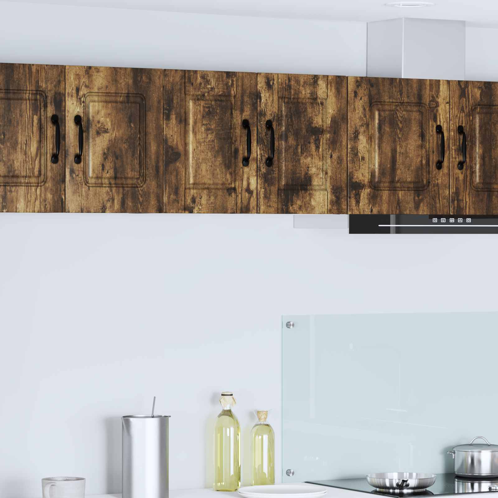 Ντουλάπα Κουζίνας με ράφι 2 pcs Καπνιστό Δρύς 30 x 31 x 40 εκ.