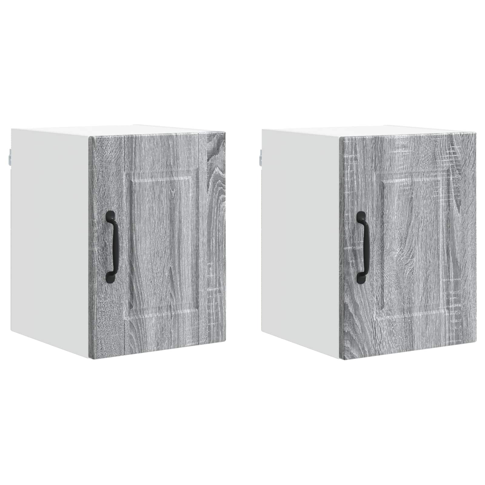 Ντουλάπα Τοίχου PORTO 2 pcs Γκρίζο Σονομα 30 x 31 x 40 εκ.