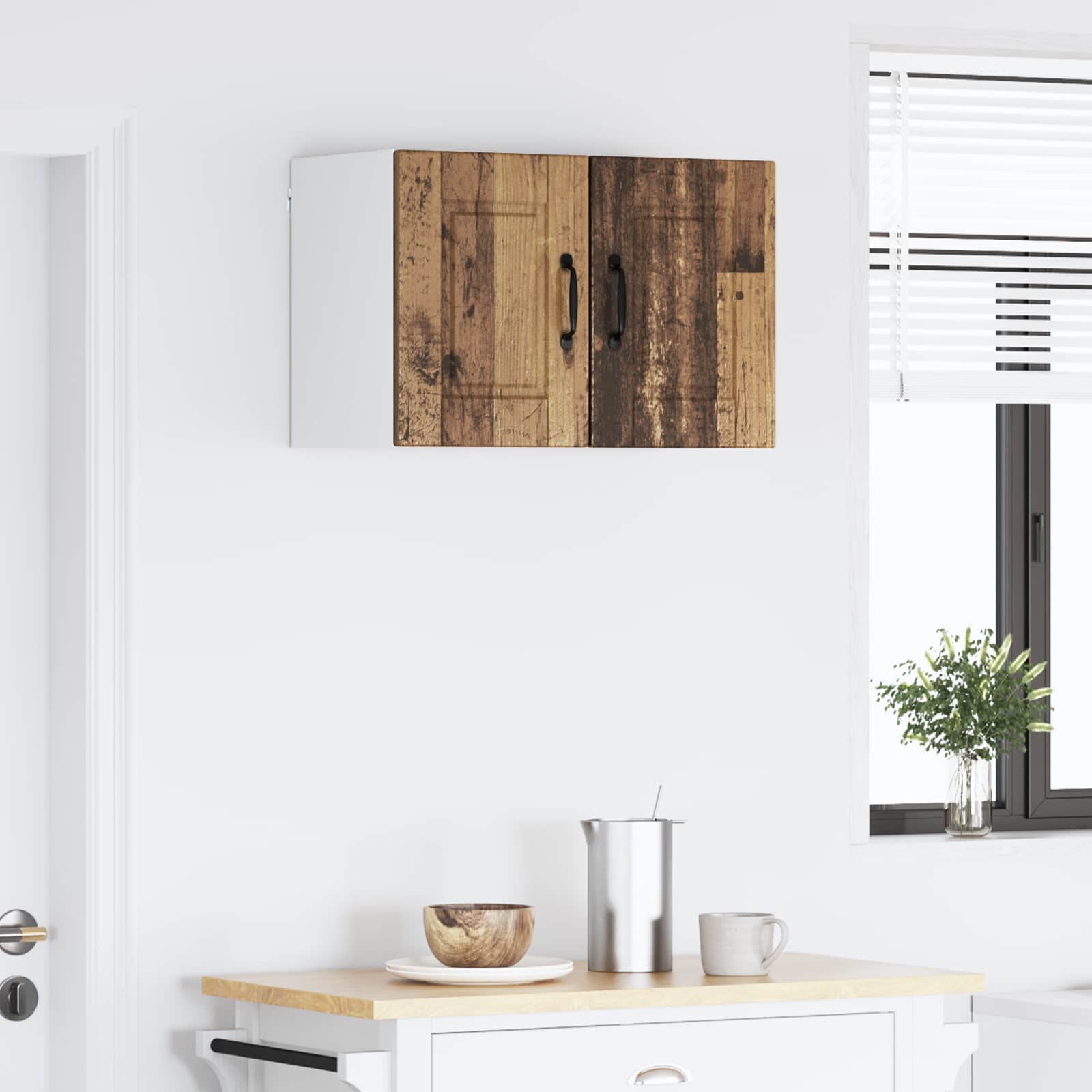 Ντουλάπα Τοίχου PORTO 2 pcs Παλιό ξύλο 30 x 31 x 40 εκ.