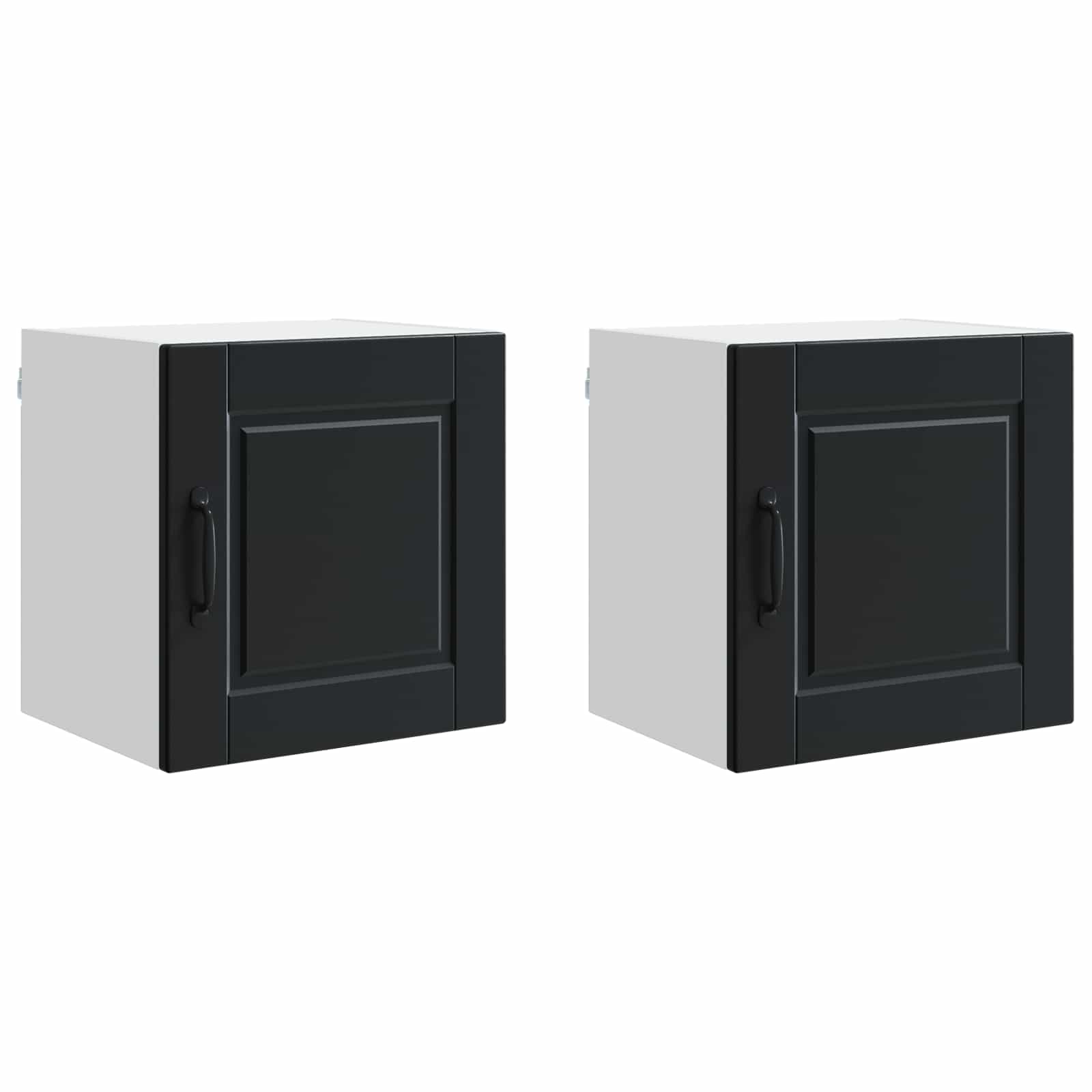 Ντουλάπα Τοίχου PORTO 2 pcs Μαύρο 40 x 31 x 40 εκ.