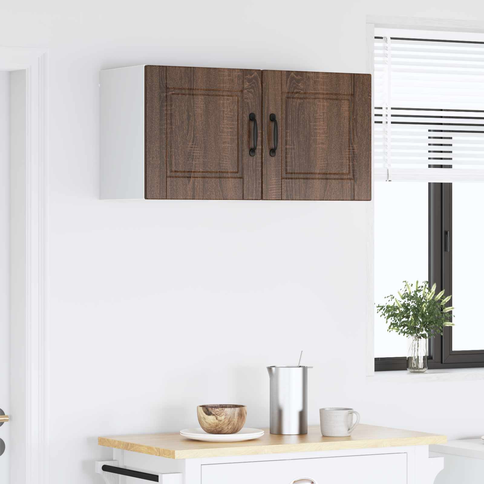 Ντουλάπα Τοίχου PORTO 2 pcs Καφέ δρυς 40 x 31 x 40 εκ.