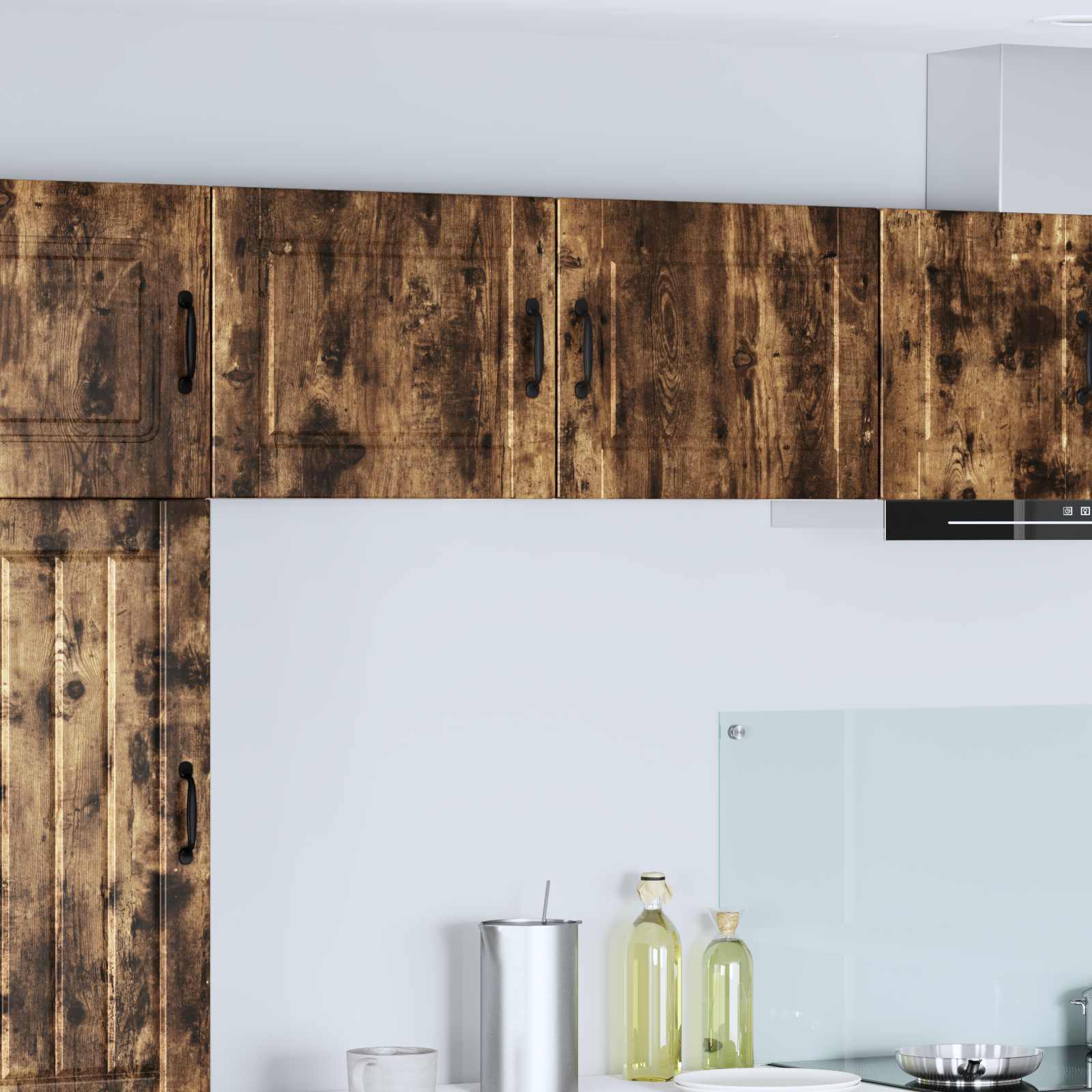 Ντουλάπα Τοίχου PORTO 2 pcs Καπνιστό Δρύς 50 x 31 x 40 εκ.