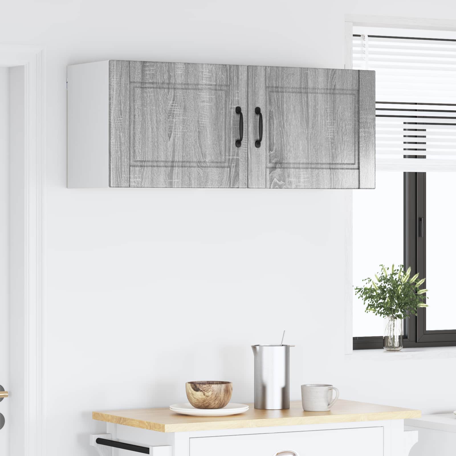 Ντουλάπα Τοίχου PORTO 2 pcs Γκρίζο Σονομα 50 x 31 x 40 εκ.