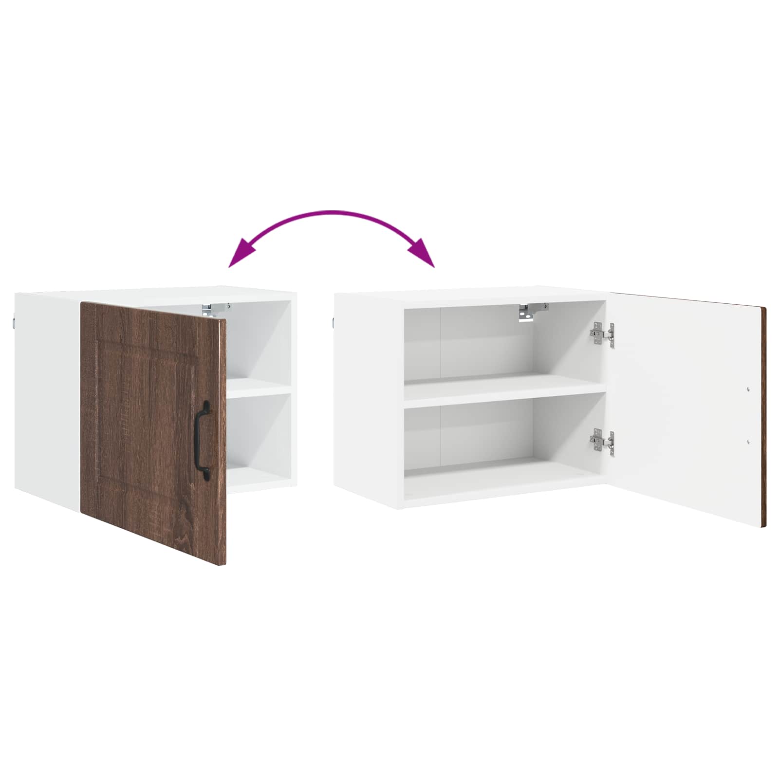 Πάνελ πλυντηρίου πιάτων 2 pcs Καφέ δρυς 50 x 31 x 40 εκ.