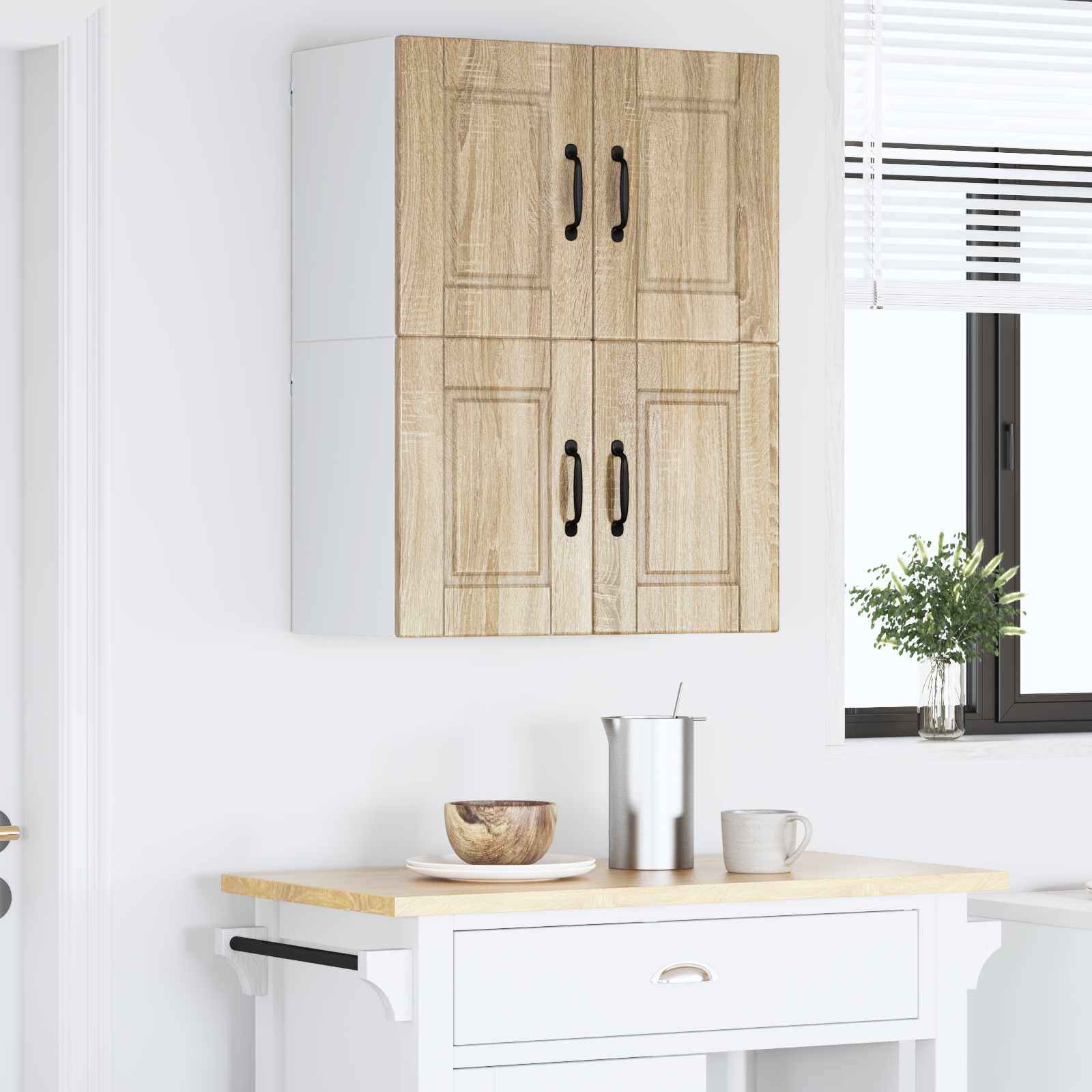 Ντουλάπα Τοίχου PORTO 2 pcs Δρύς Sonoma 60 x 31 x 40 εκ