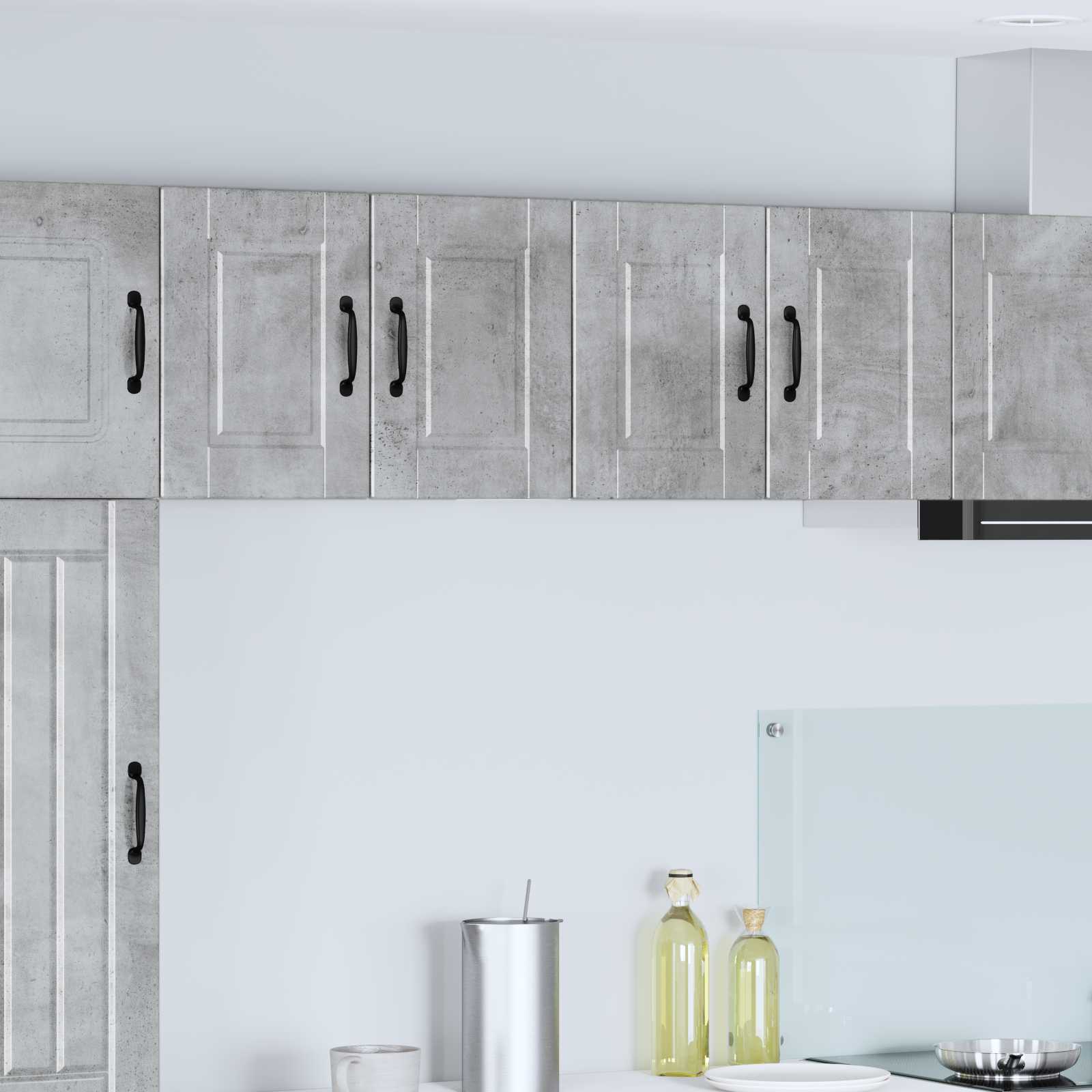 Ντουλάπα Τοίχου PORTO 2 pcs Σκυρόδεμα Γκρι 60 x 31 x 40 εκ