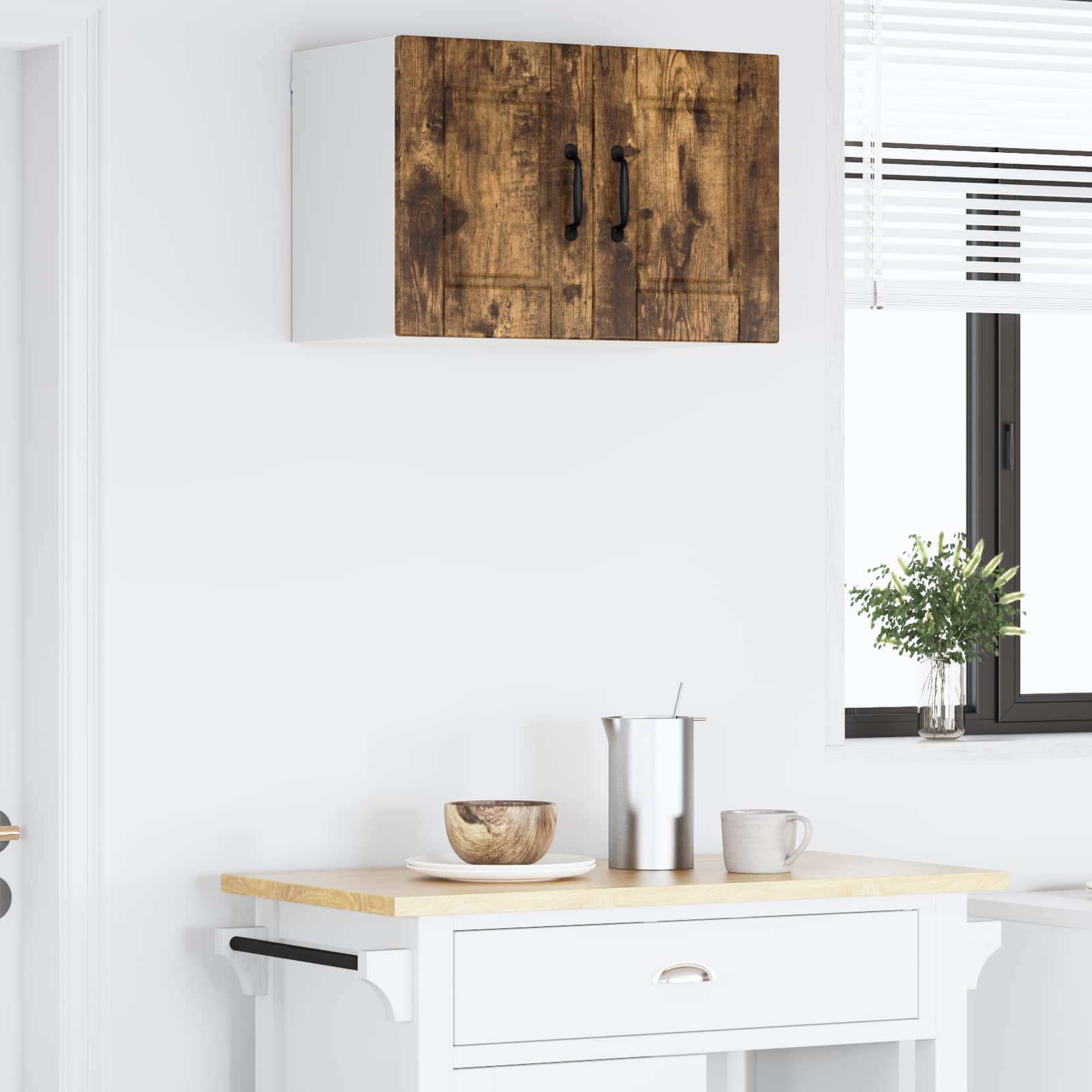 Πάνελ πλυντηρίου πιάτων με ράφι Καπνιστό Δρύς 60 x 31 x 40 εκ