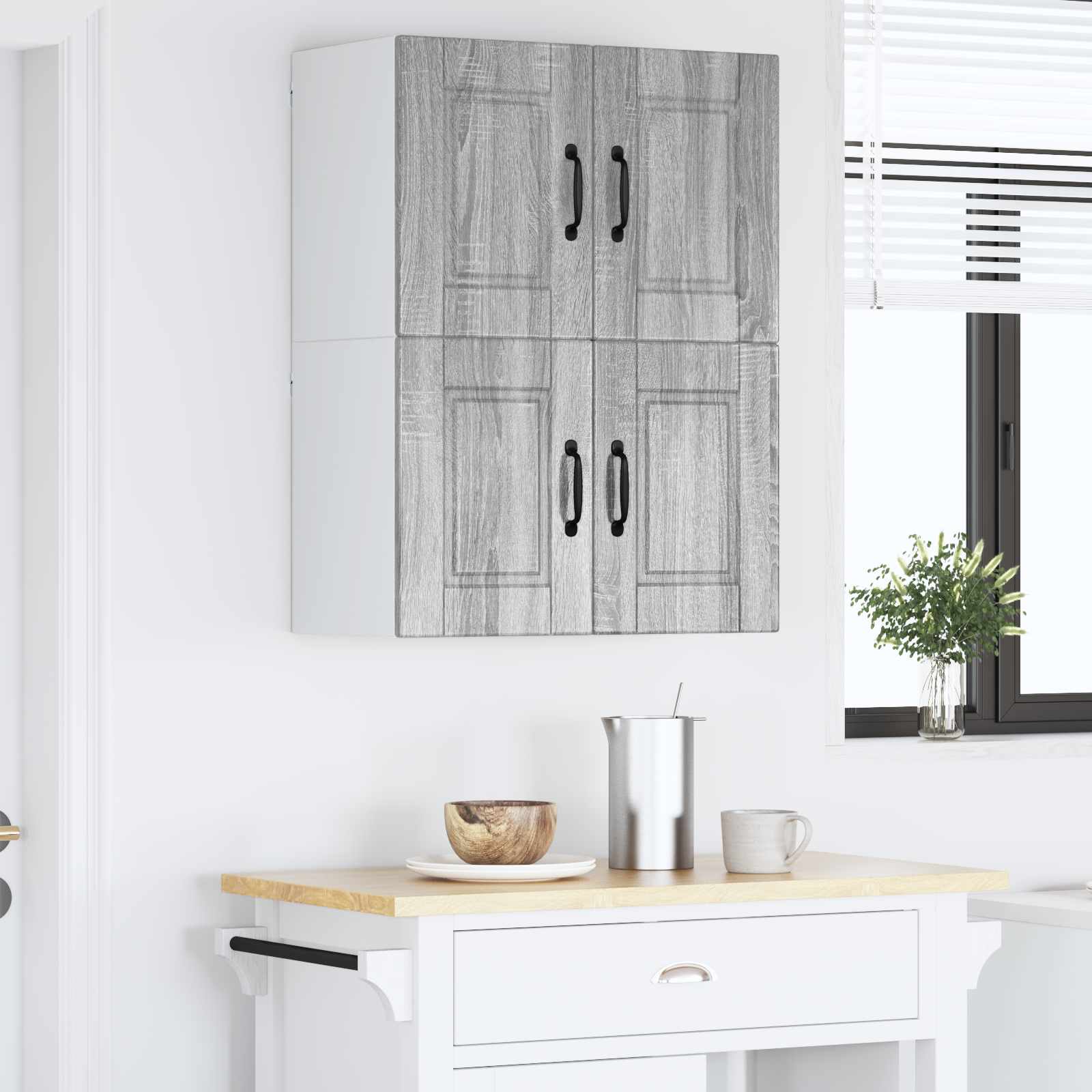 Πάνελ πλυντηρίου πιάτων 2 pcs Γκρίζο Σονομα 60 x 31 x 40 εκ