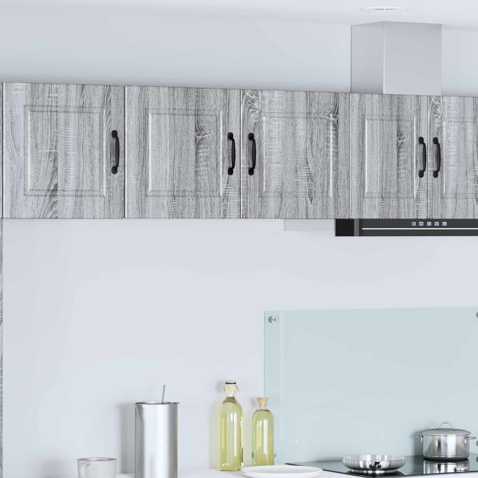 Ντουλάπα Κουζίνας με ράφι Γκρίζο Σονομα 80 x 31 x 40 εκ