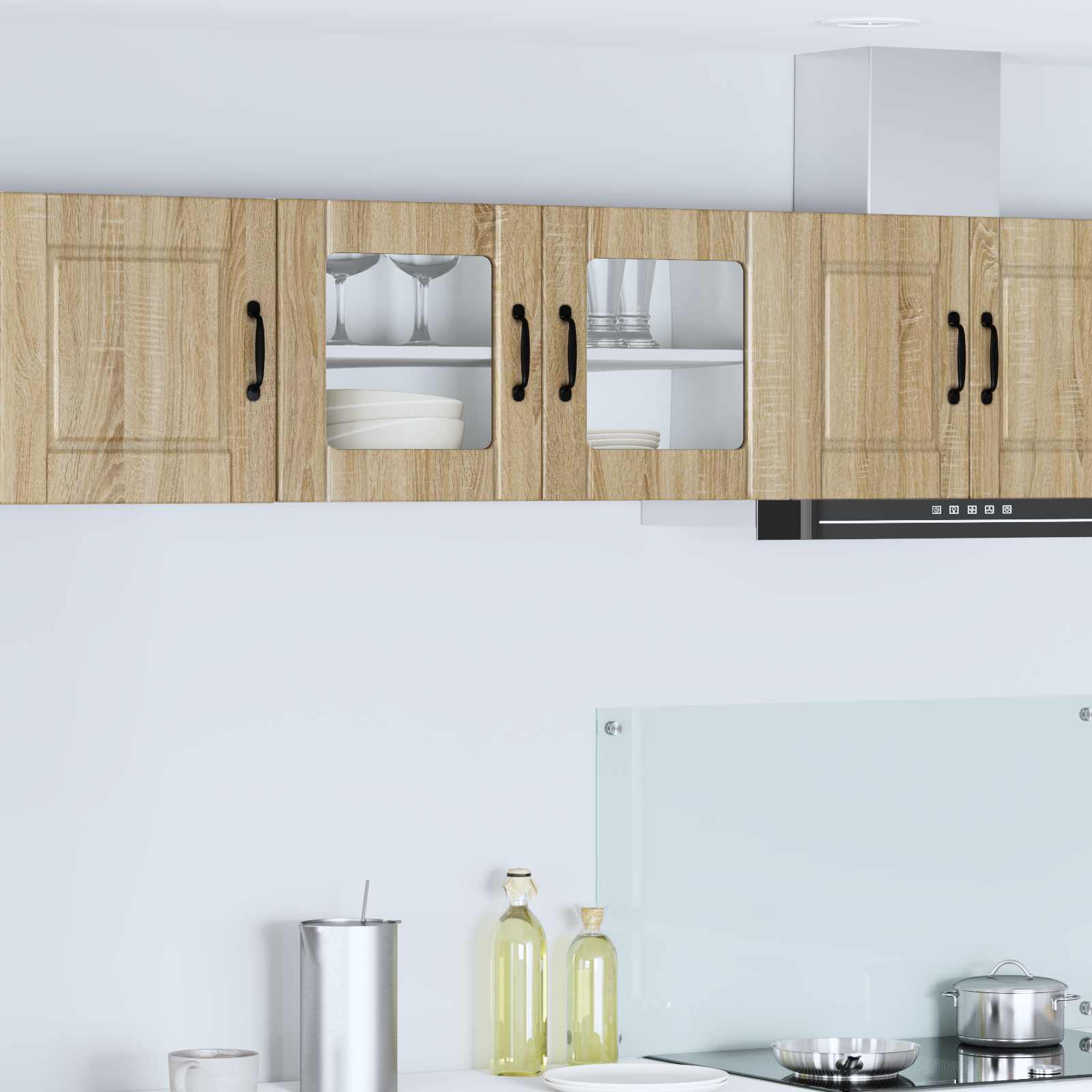 Ντουλάπα Κουζίνας με ράφι Επιτοίχιο Δρύς Sonoma 80 x 31 x 40 εκ - Pakobazaar