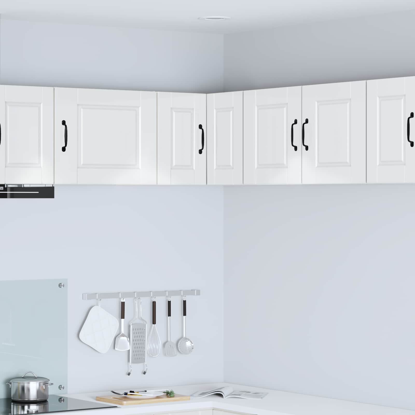 Ντουλάπα Γωνίας PORTO Υψηλής γυαλάδας λευκό 57 x 57 x 40 εκ.