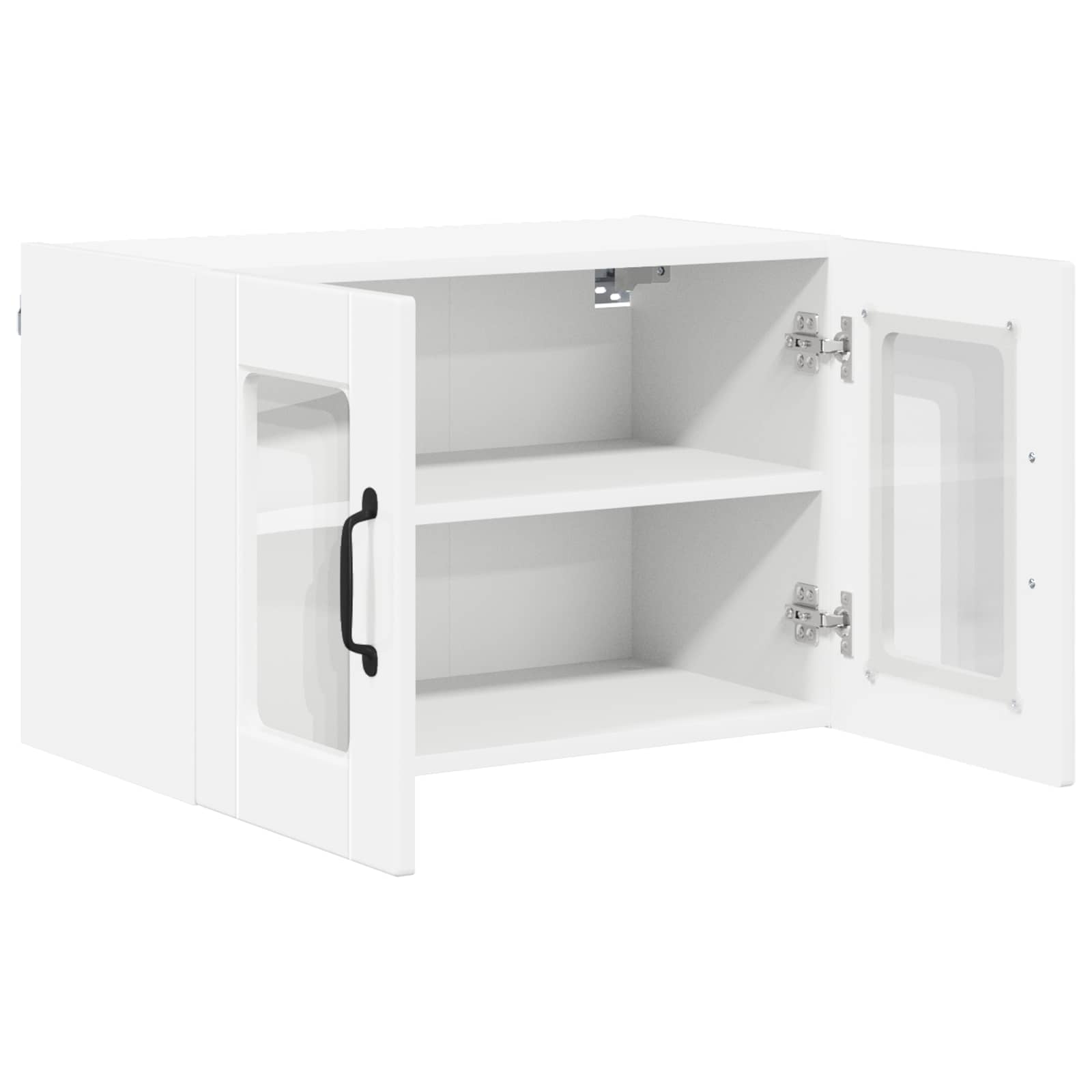Ραφιέρα τοίχου PORTO 2 pcs Υψηλής γυαλάδας λευκό