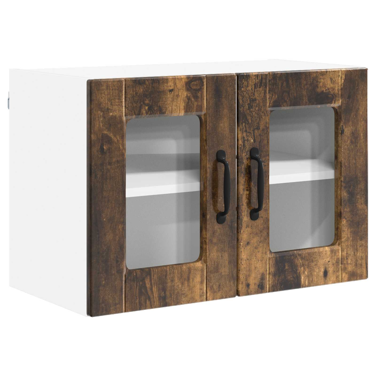 Ραφιέρα τοίχου PORTO 2 pcs Καπνιστό Δρύς 60 x 31 x 40 εκ