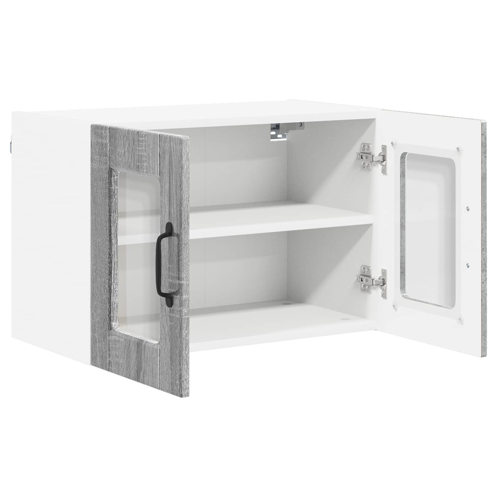 Ραφιέρα τοίχου PORTO 2 pcs Γκρίζο Σονομα 60 x 31 x 40 εκ