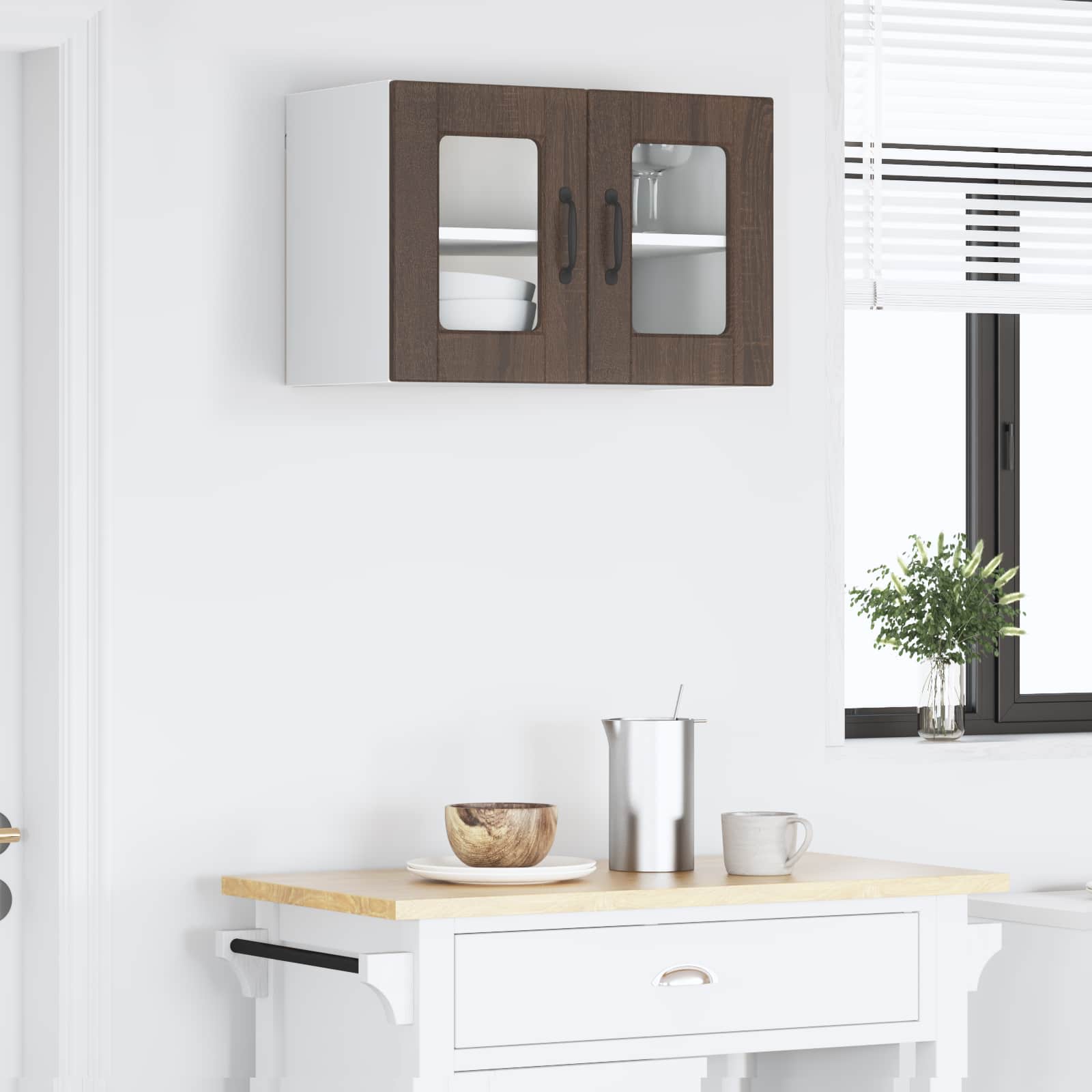 Πάνελ πλυντηρίου πιάτων με ράφι Καφέ δρυς 60 x 31 x 40 εκ