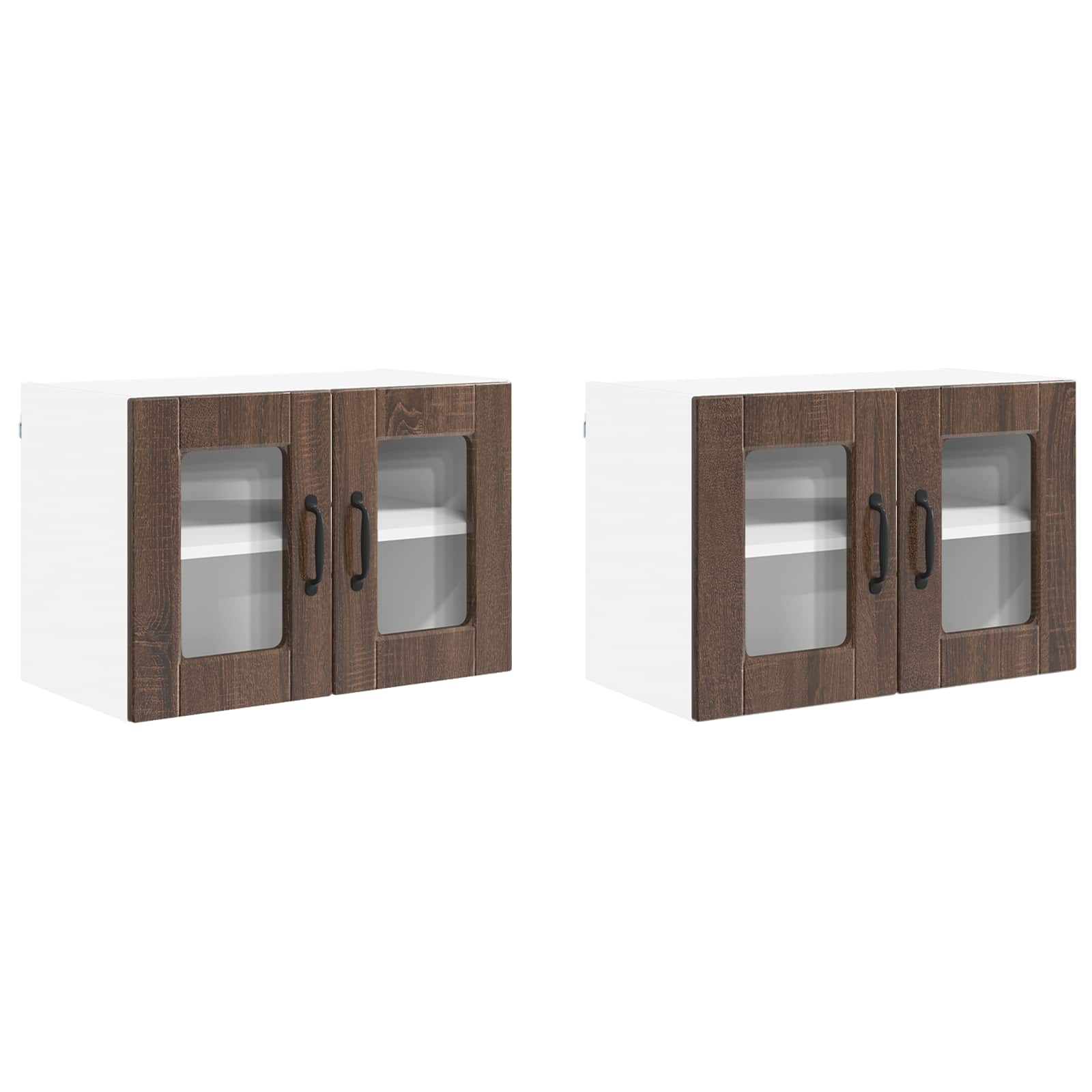 Πάνελ πλυντηρίου πιάτων με ράφι 2 pcs Καφέ δρυς 60 x 31 x 40 εκ