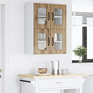 Ραφιέρα τοίχου PORTO 2 τμχ. Artisan Oak Επεξεργασμένο Ξύλο