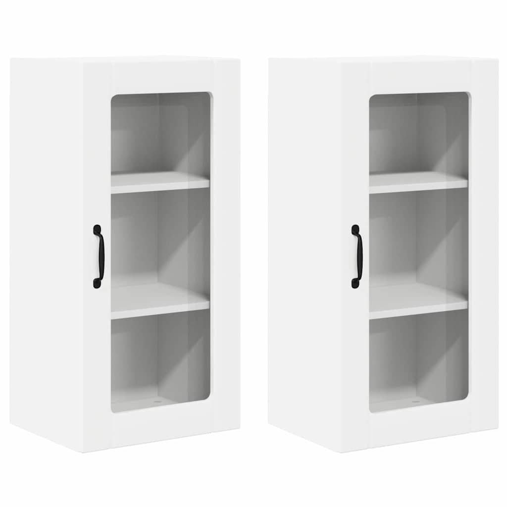Ραφιέρα τοίχου PORTO 2 pcs Λευκό 40 x 31 x 80 εκ.