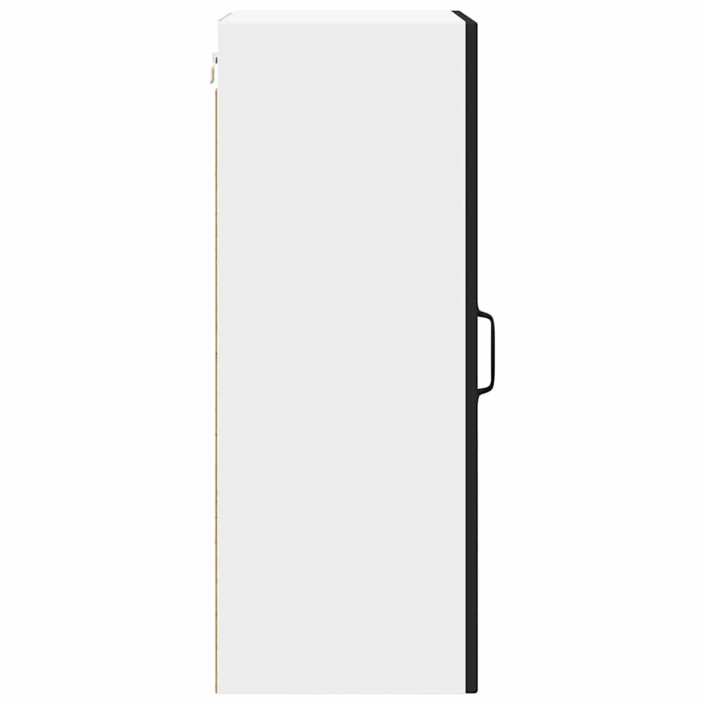 Επιτοίχια γυάλινη ντουλάπα PORTO 2 pcs Μαύρο 40 x 31 x 80 εκ.