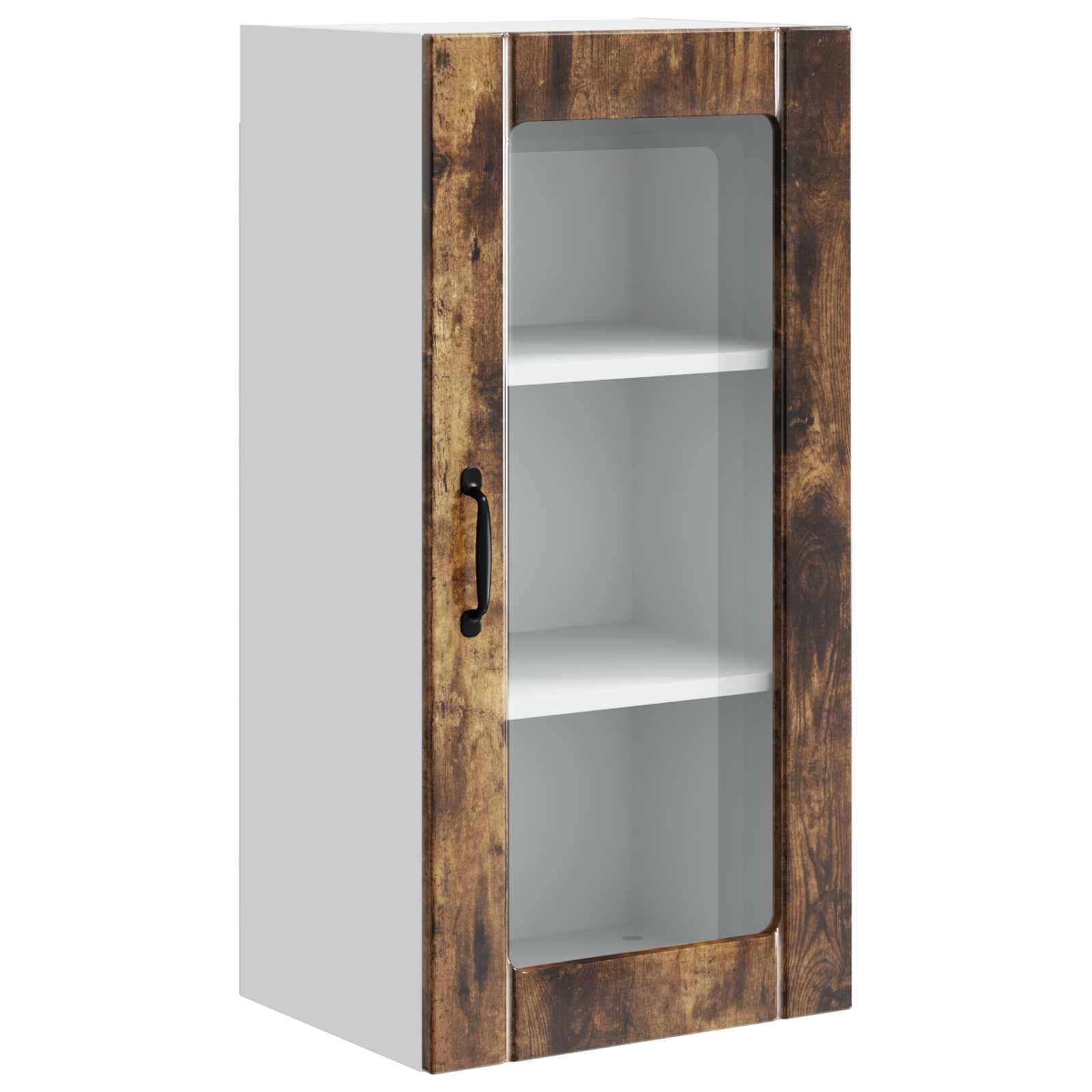 Ραφιέρα τοίχου PORTO 2 pcs Καπνιστό Δρύς 40 x 31 x 80 εκ.