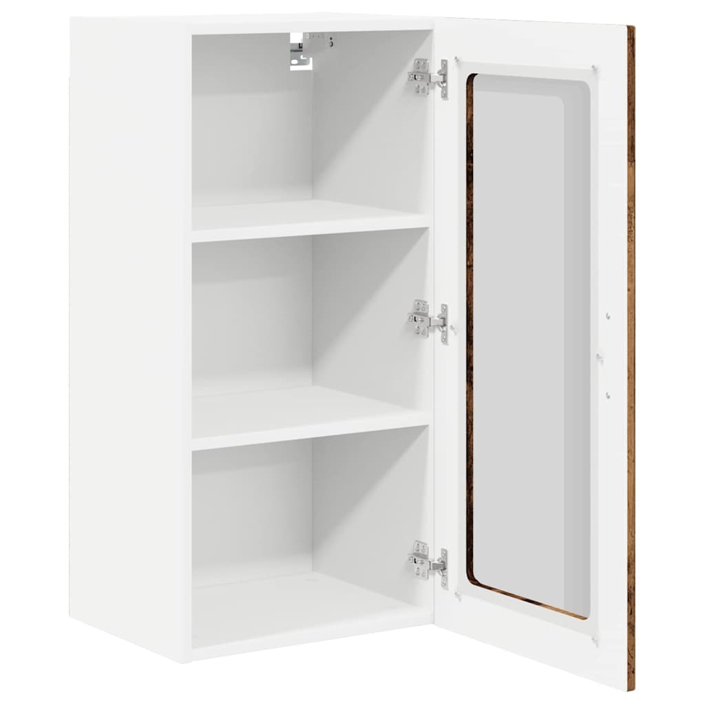 Ραφιέρα τοίχου PORTO 2 pcs Παλιό ξύλο 40 x 31 x 80 εκ.
