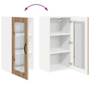 Ραφιέρα τοίχου PORTO Artisan Oak 40 x 31 x 80 εκ.
