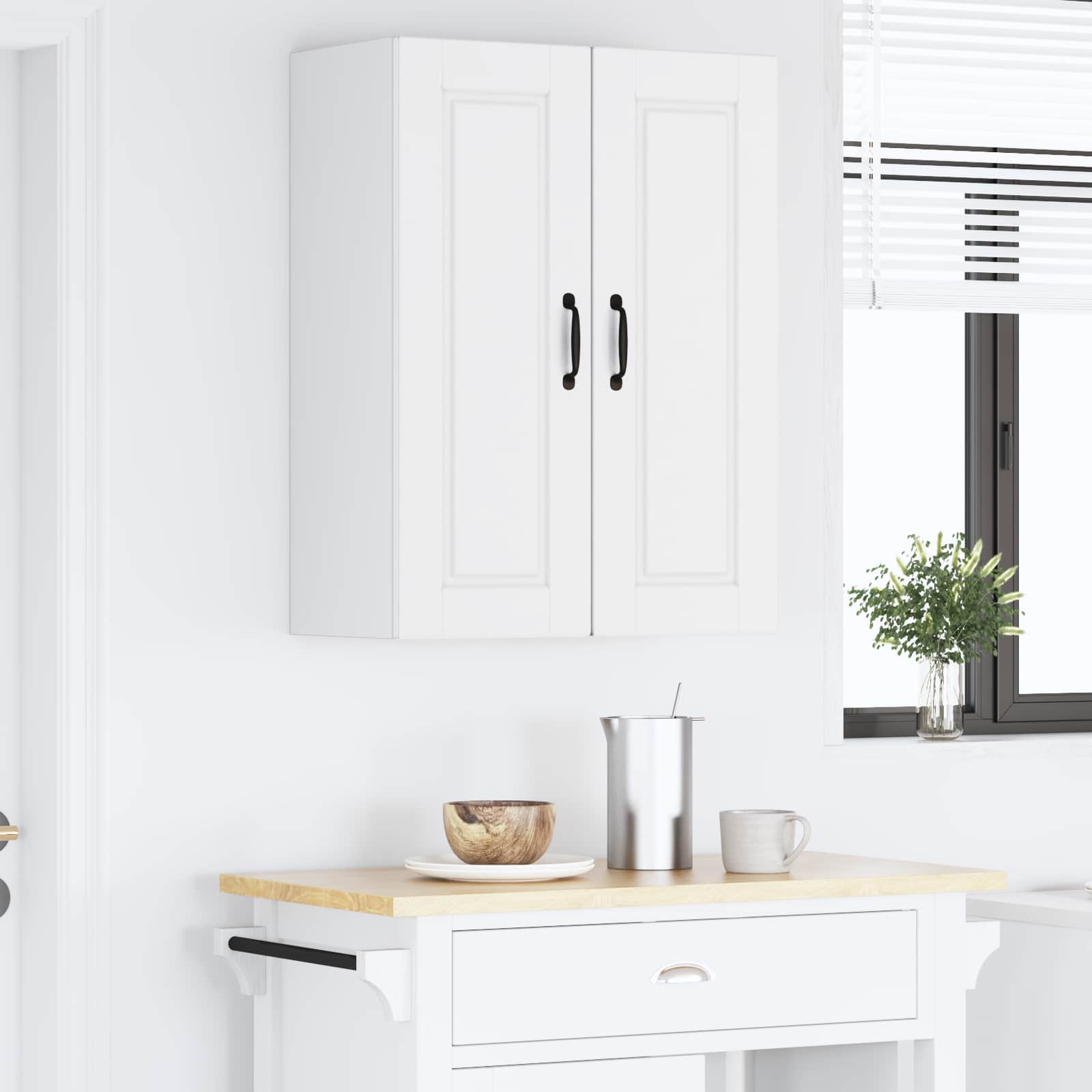 Ντουλάπα Τοίχου PORTO 2 pcs Λευκό 30 x 31 x 80 εκ.