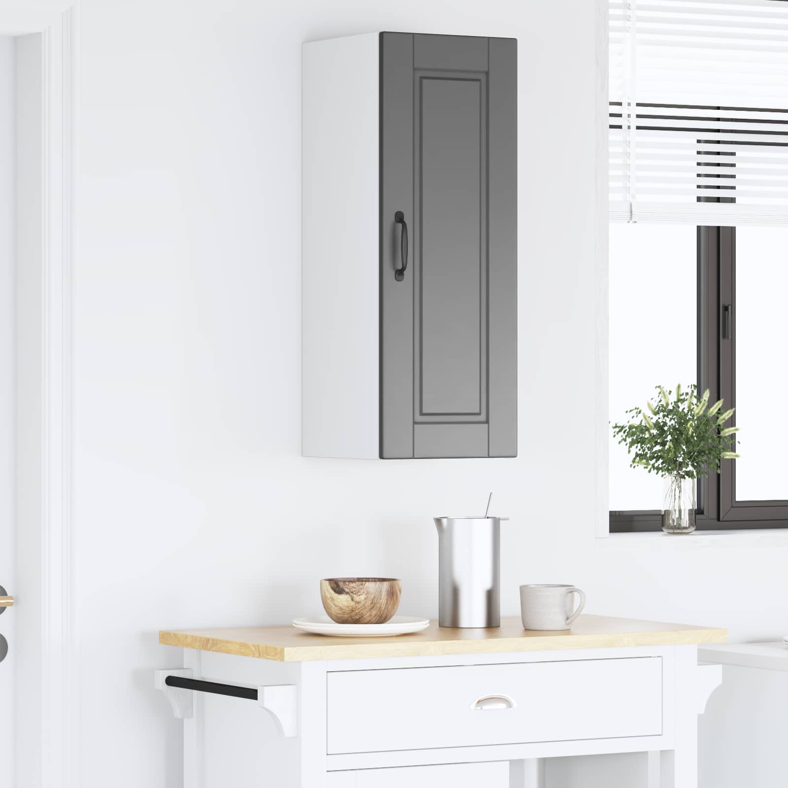 Ντουλάπα Κουζίνας Μαύρο 30 x 31 x 80 εκ. Επεξεργασμένο ξύλο