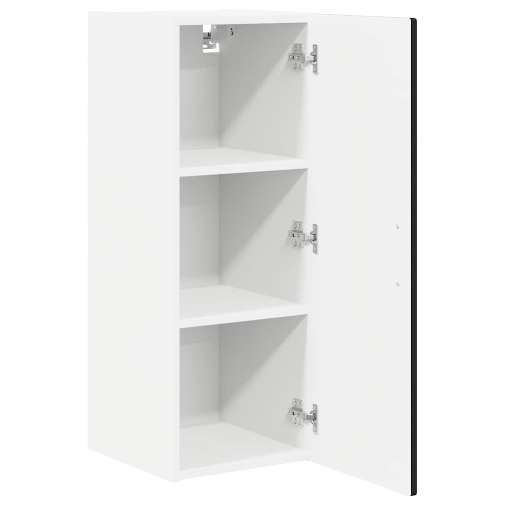 Ντουλάπα Τοίχου PORTO 2 pcs Μαύρο 30 x 31 x 80 εκ.