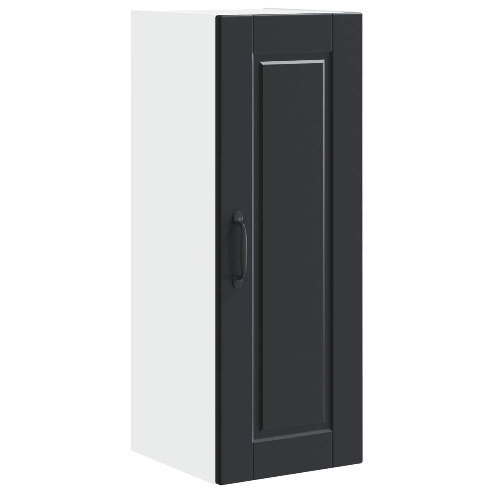 Ντουλάπα Τοίχου PORTO 2 pcs Μαύρο 30 x 31 x 80 εκ.