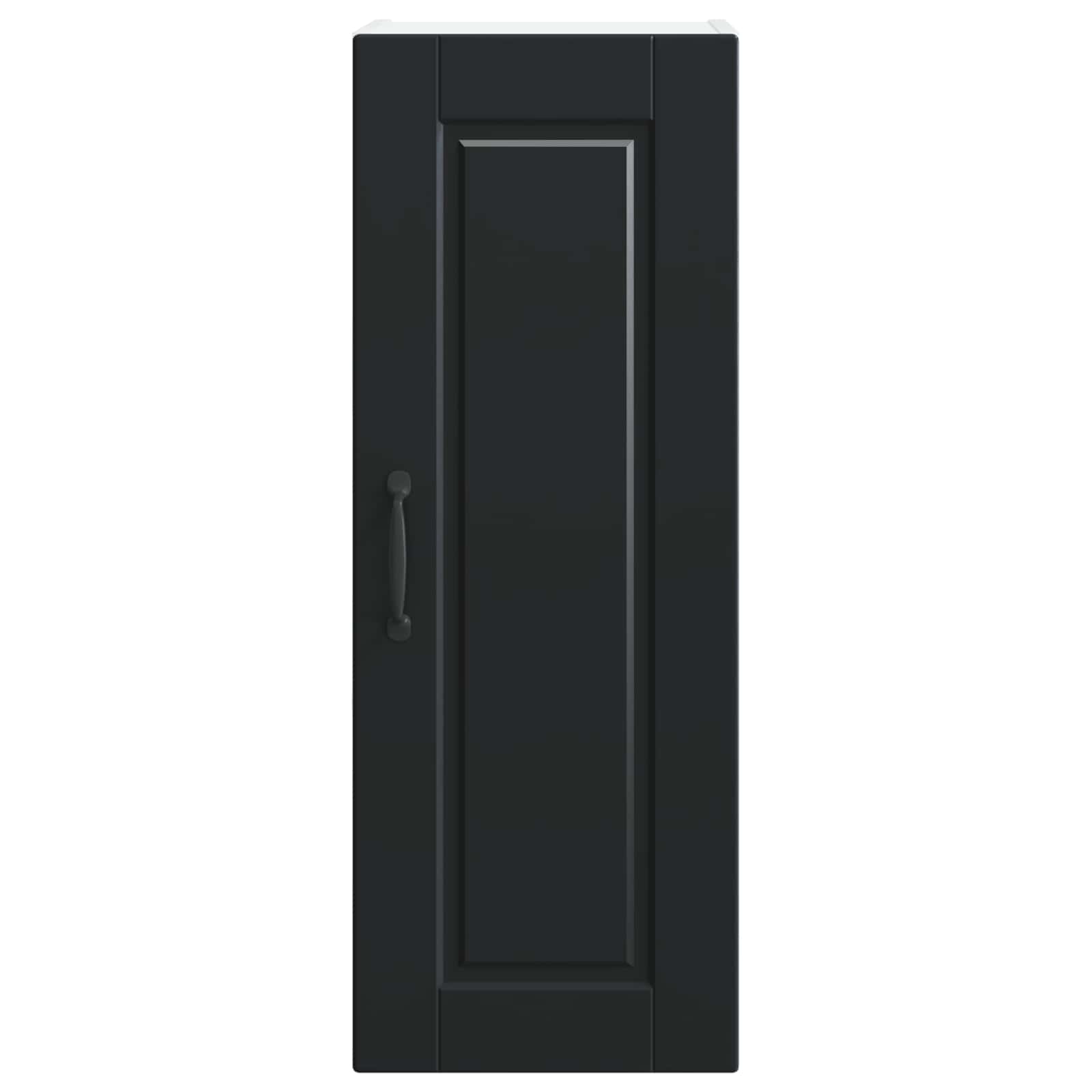 Ντουλάπα Τοίχου PORTO 2 pcs Μαύρο 30 x 31 x 80 εκ.