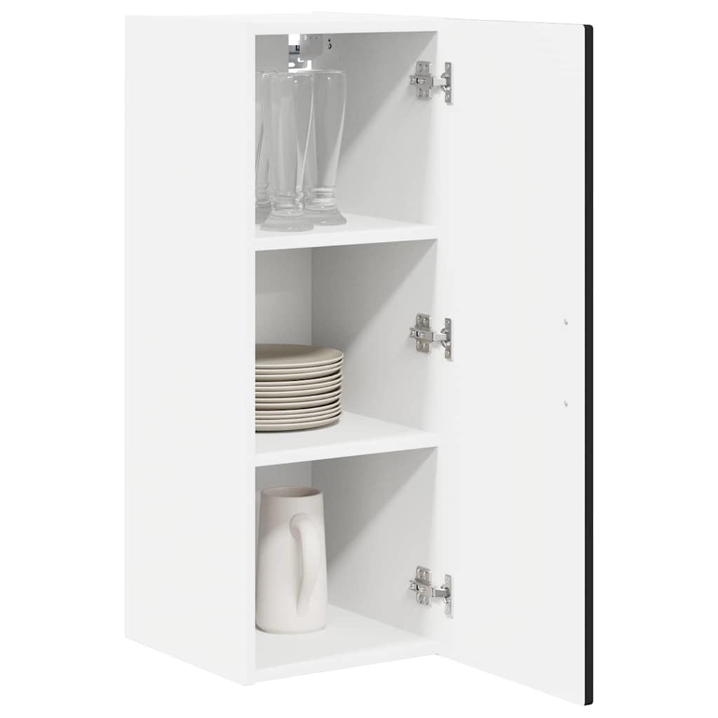 Ντουλάπα Τοίχου PORTO 2 pcs Μαύρο 30 x 31 x 80 εκ.