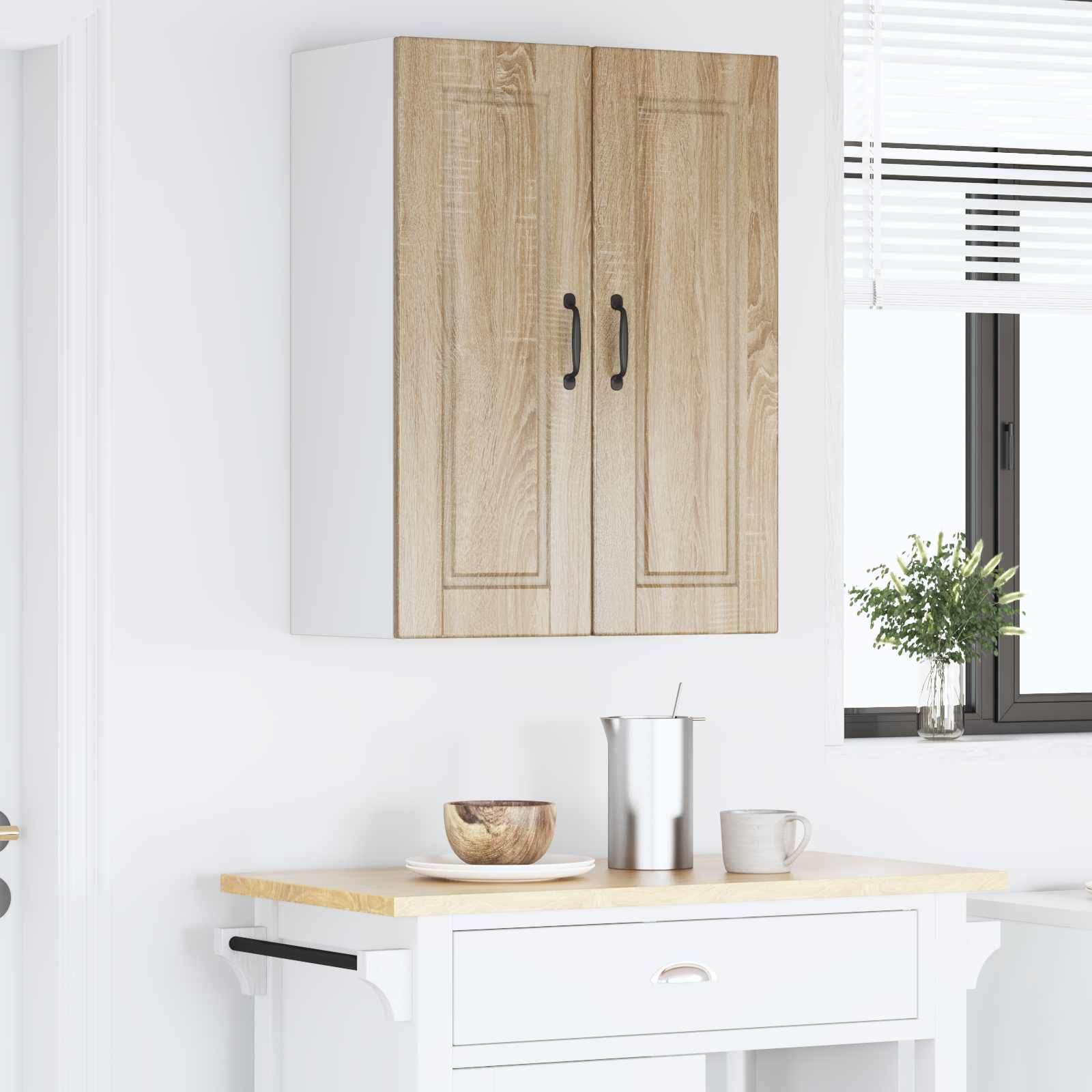 Ντουλάπα Κουζίνας με ράφι 2 pcs Δρύς Sonoma 30 x 31 x 80 εκ.