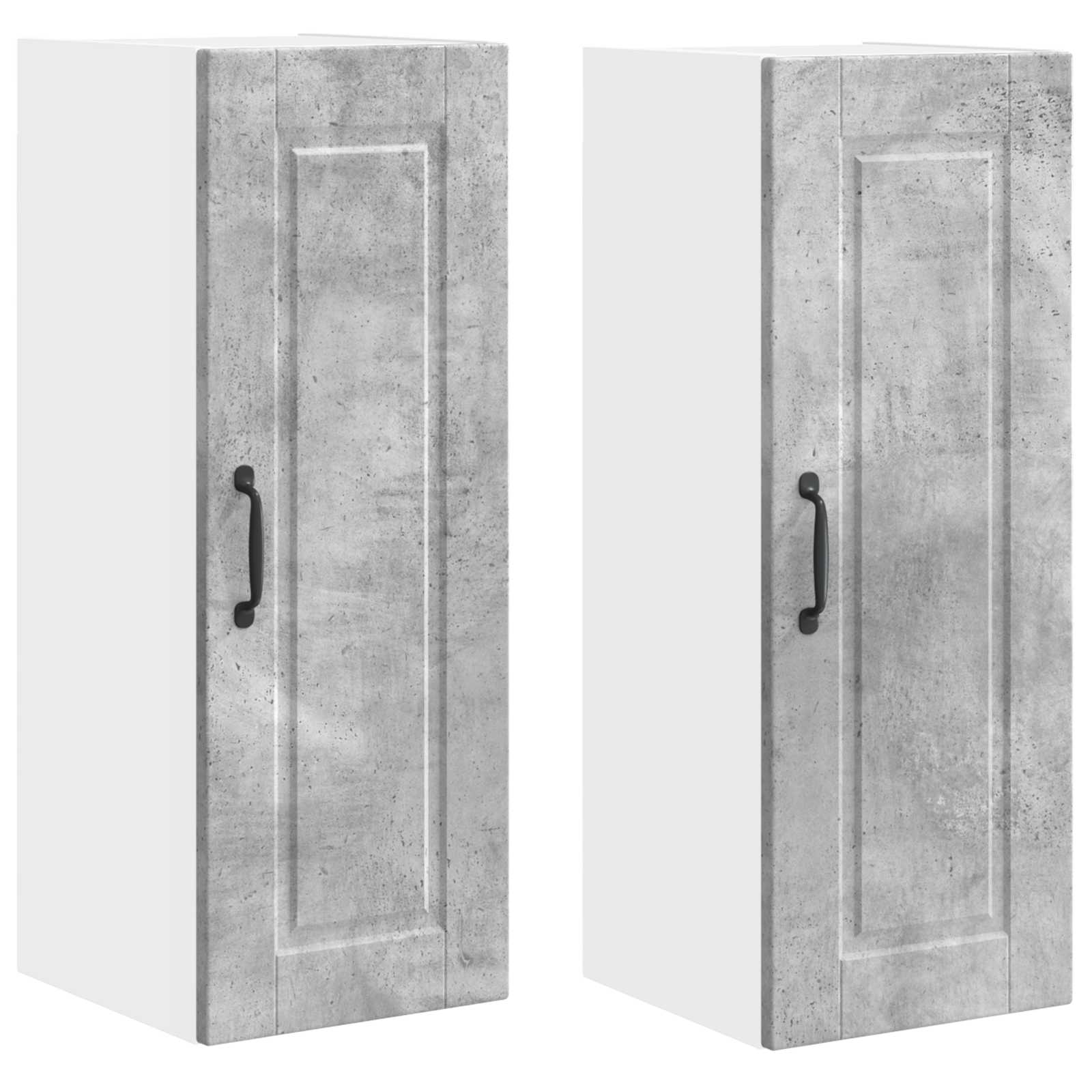 Ντουλάπα Τοίχου PORTO 2 pcs Σκυρόδεμα Γκρι 30 x 31 x 80 εκ.