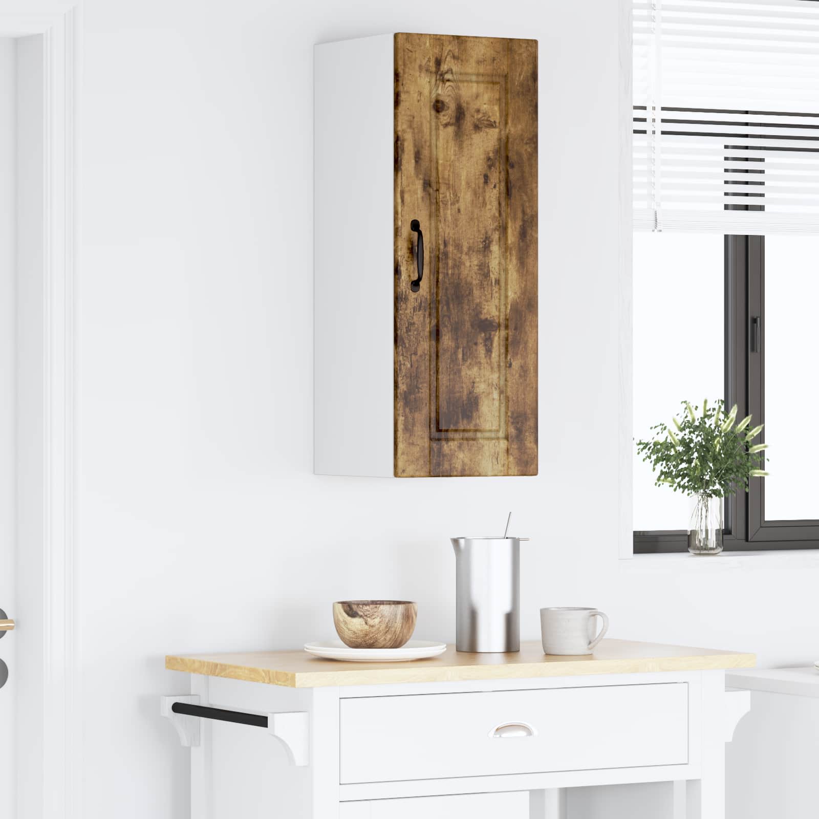 Πάνελ πλυντηρίου πιάτων με ράφι Καπνιστό Δρύς 30 x 31 x 80 εκ.