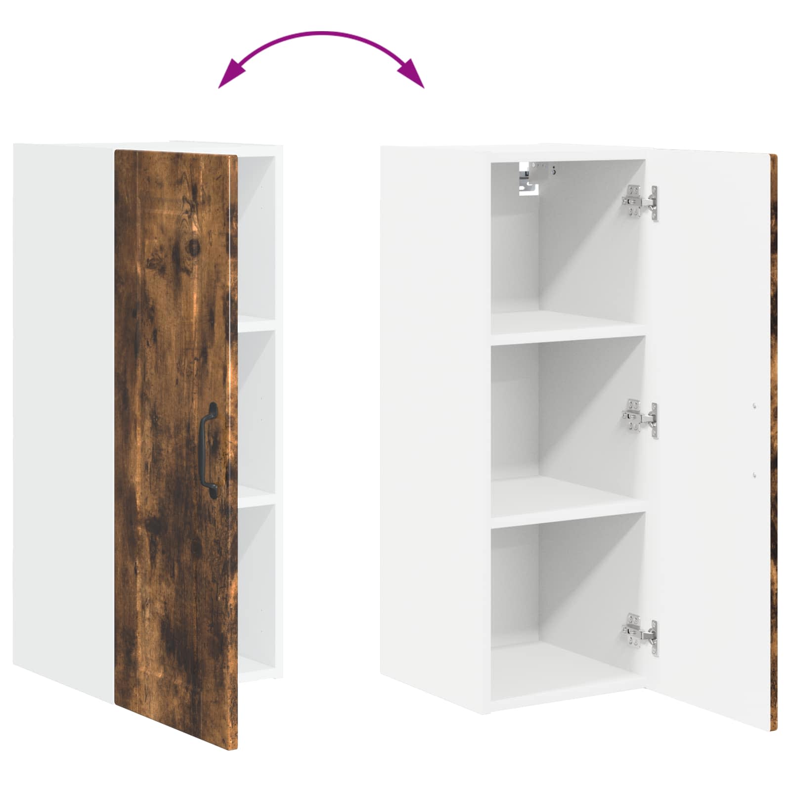 Πάνελ πλυντηρίου πιάτων 2 pcs Καπνιστό Δρύς 30 x 31 x 80 εκ.