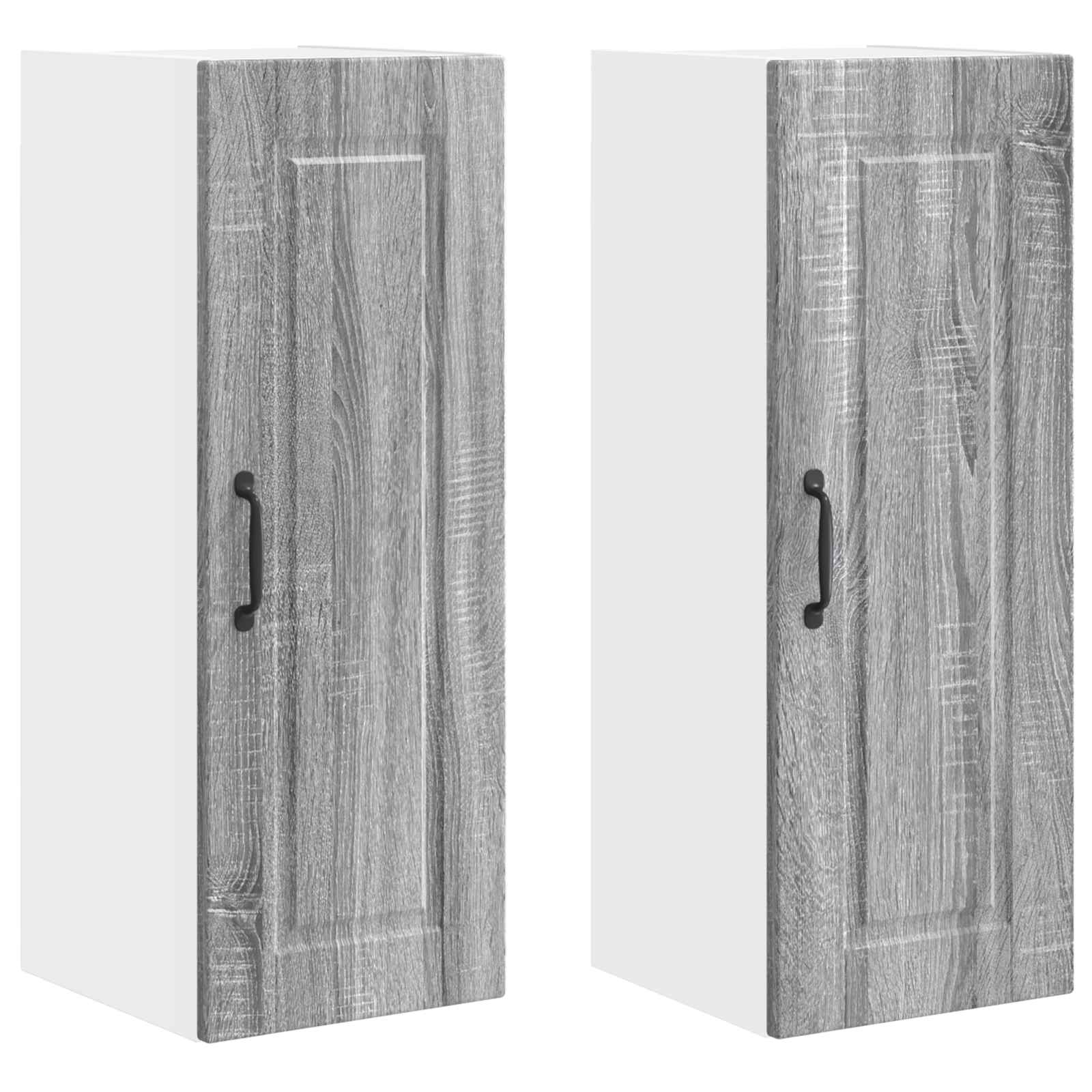 Ντουλάπα Τοίχου PORTO 2 pcs Γκρίζο Σονομα 30 x 31 x 80 εκ.