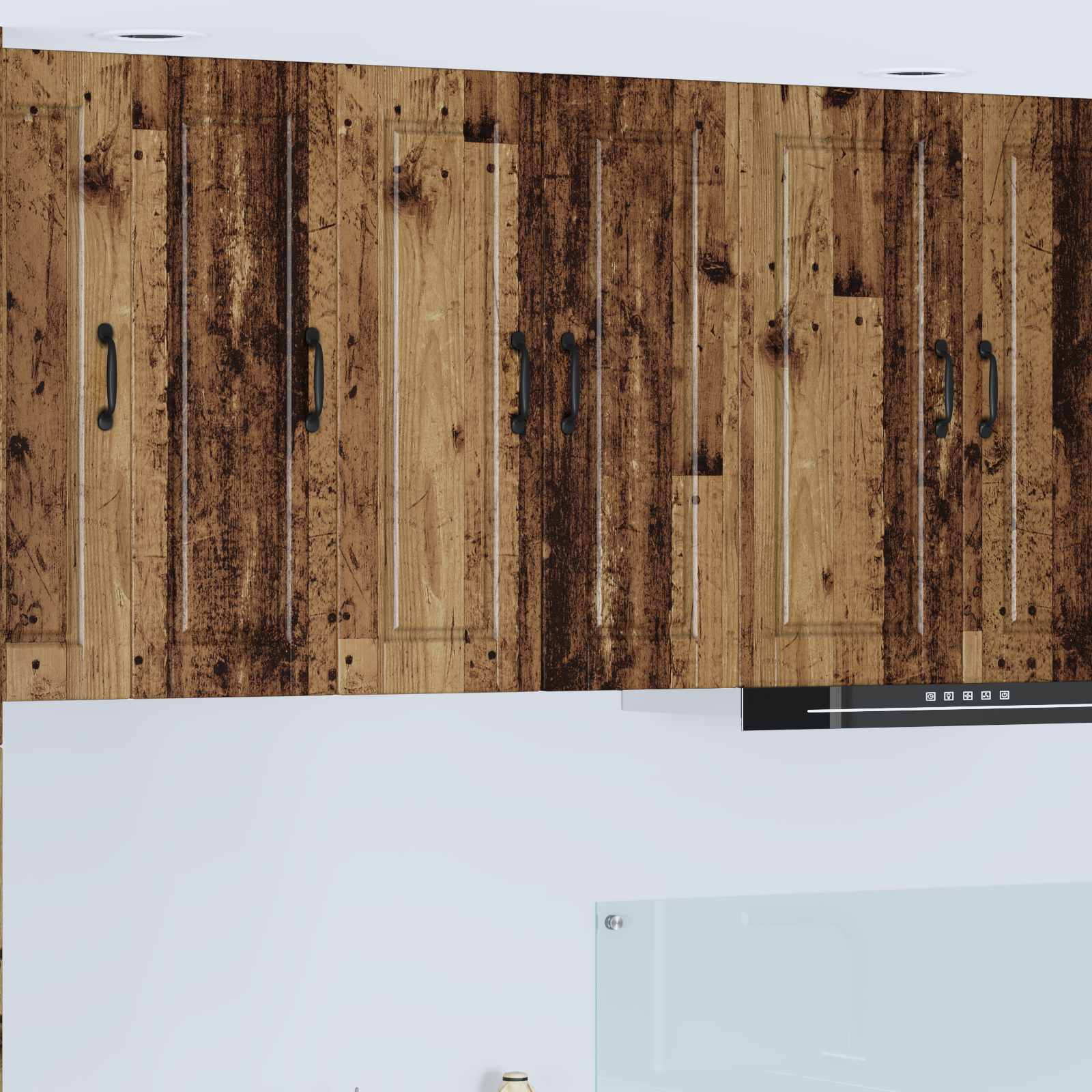 Πάνελ πλυντηρίου πιάτων 2 pcs Παλιό ξύλο 30 x 31 x 80 εκ.