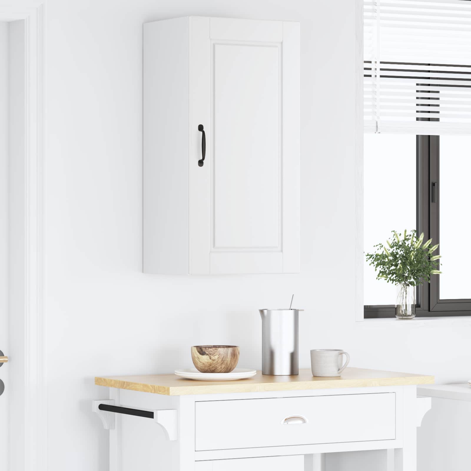 Ντουλάπα Κουζίνας Λευκό 40 x 31 x 80 εκ. Επεξεργασμένο ξύλο - Pakobazaar