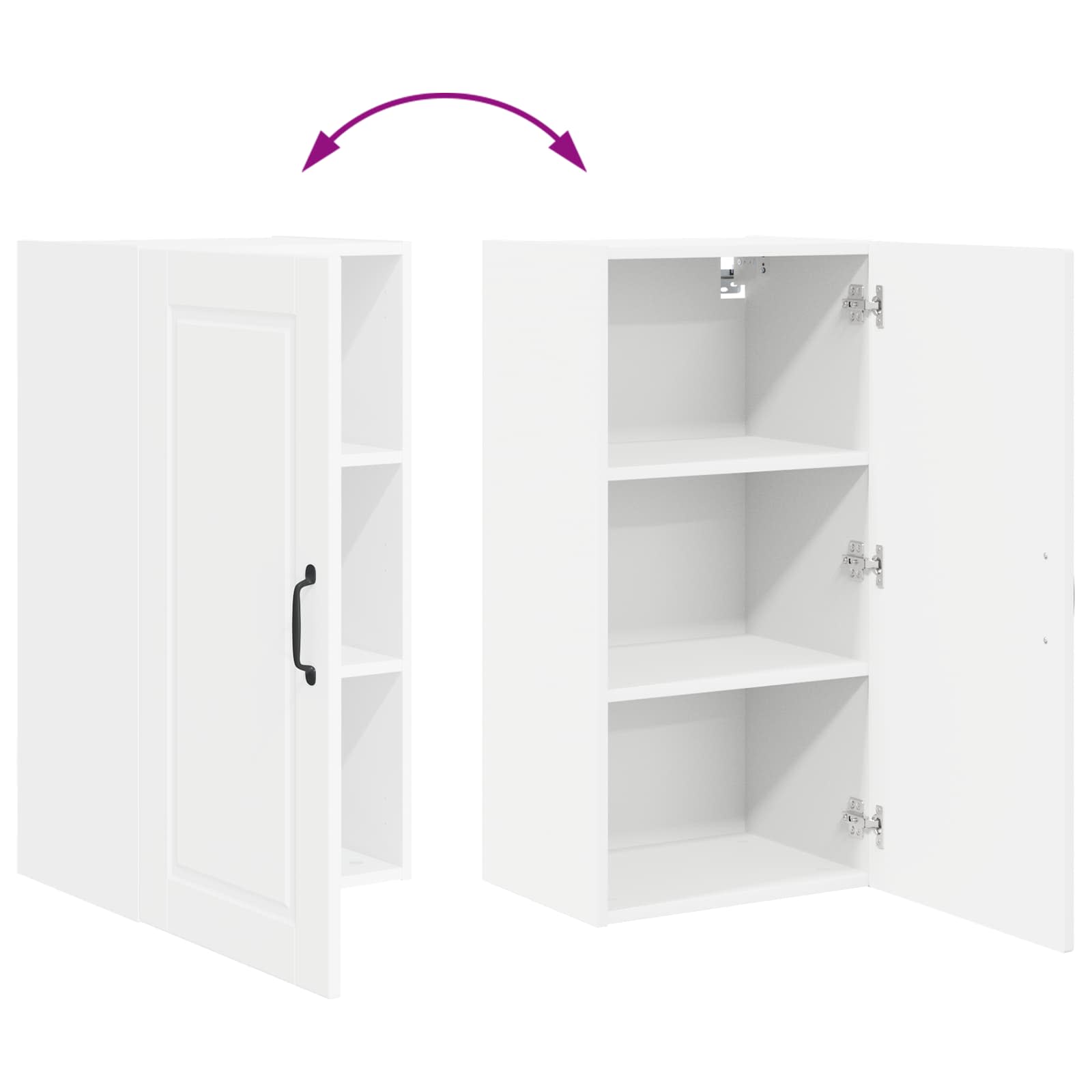 Ντουλάπα Κουζίνας Λευκό 40 x 31 x 80 εκ. Επεξεργασμένο ξύλο - Pakobazaar