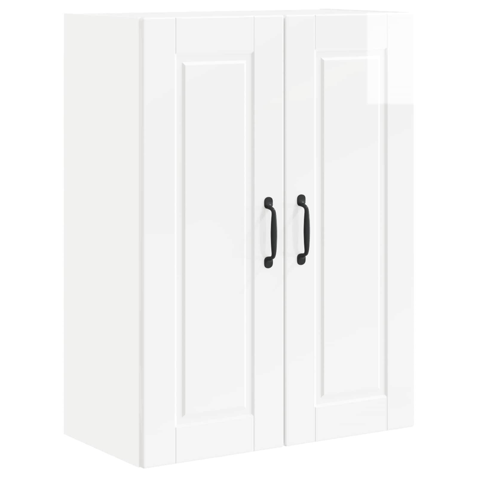 Ντουλάπα Κουζίνας Υψηλής γυαλάδας λευκό 60 x 31 x 80 εκ.