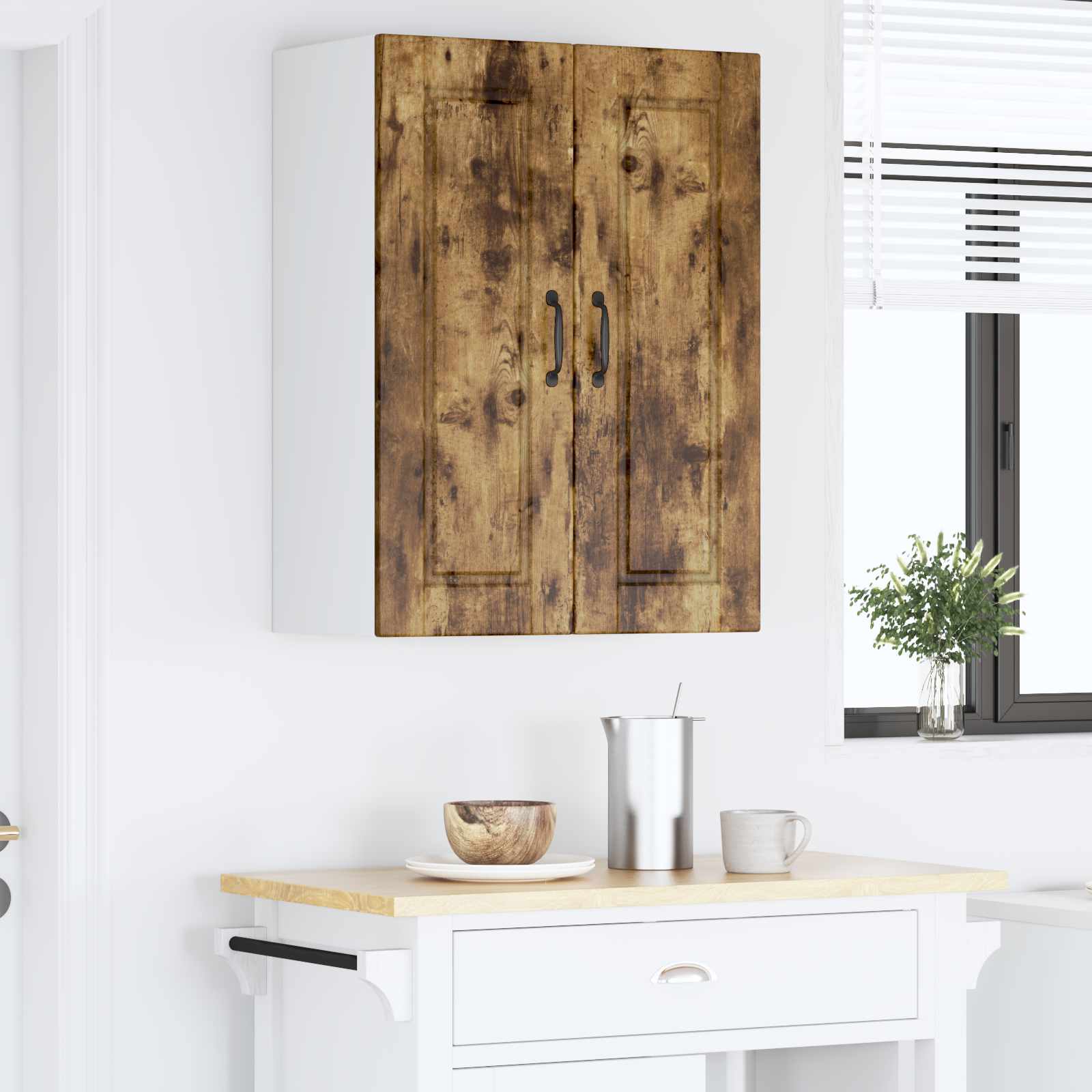 Πάνελ πλυντηρίου πιάτων με ράφι Καπνιστό Δρύς 60 x 31 x 80 εκ.